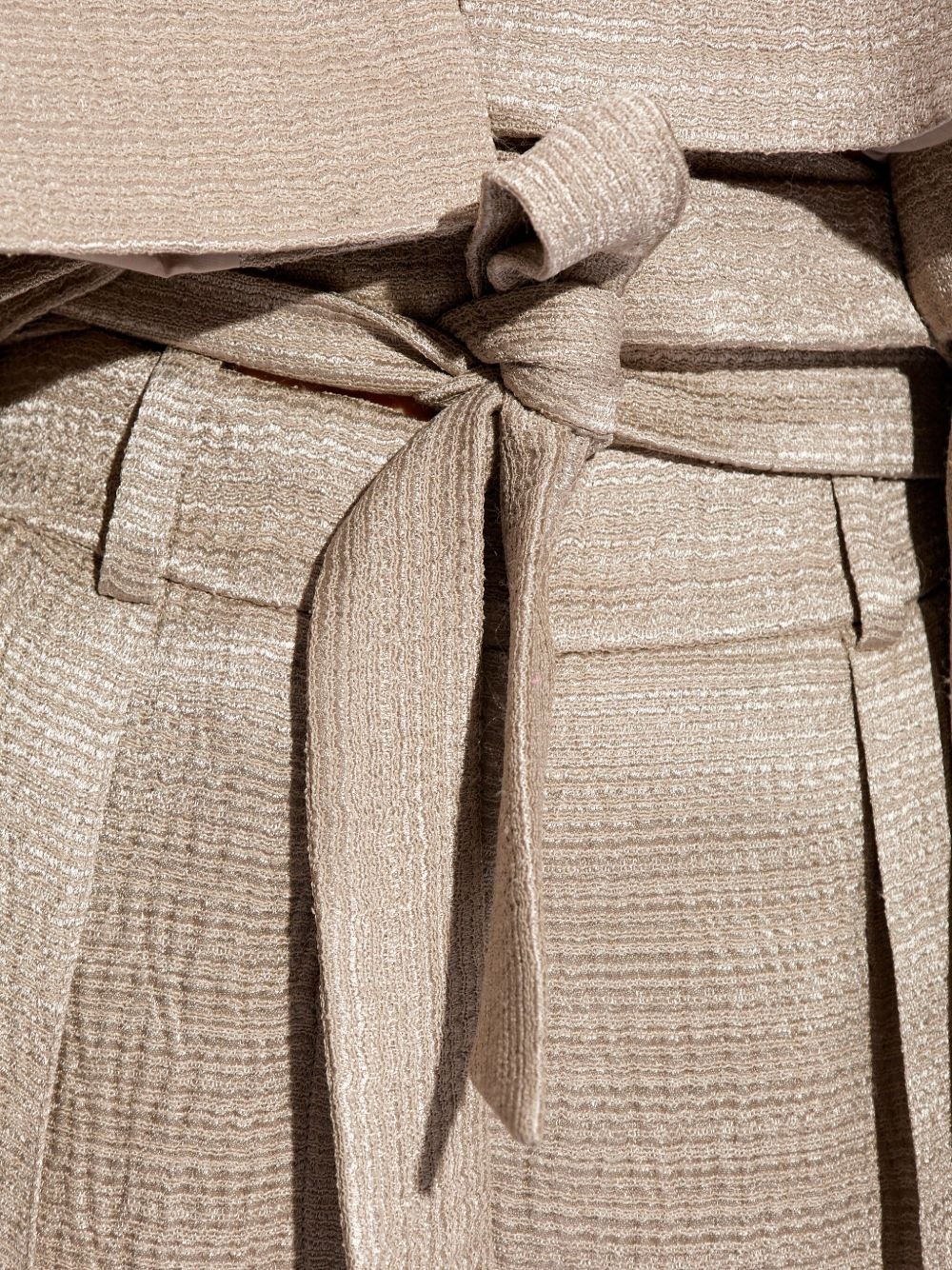 tied-waist cropped jacket - 5