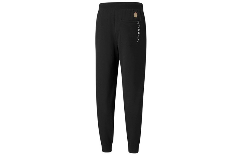 PUMA PUMA Logo Club Sweatpants 'Black' 533202-01 outlook