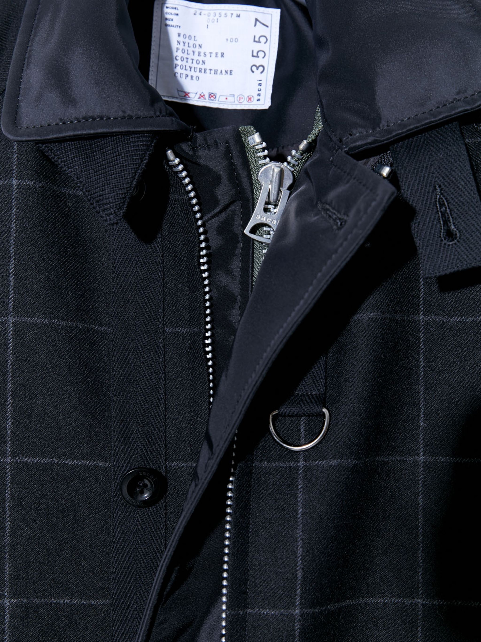 Windowpane Blouson - 5