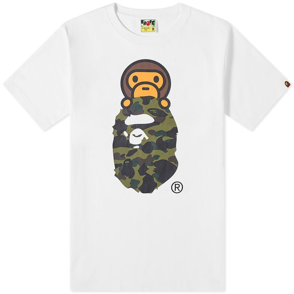 A Bathing Ape 1st Camo Milo on Ape Head Tee - 1