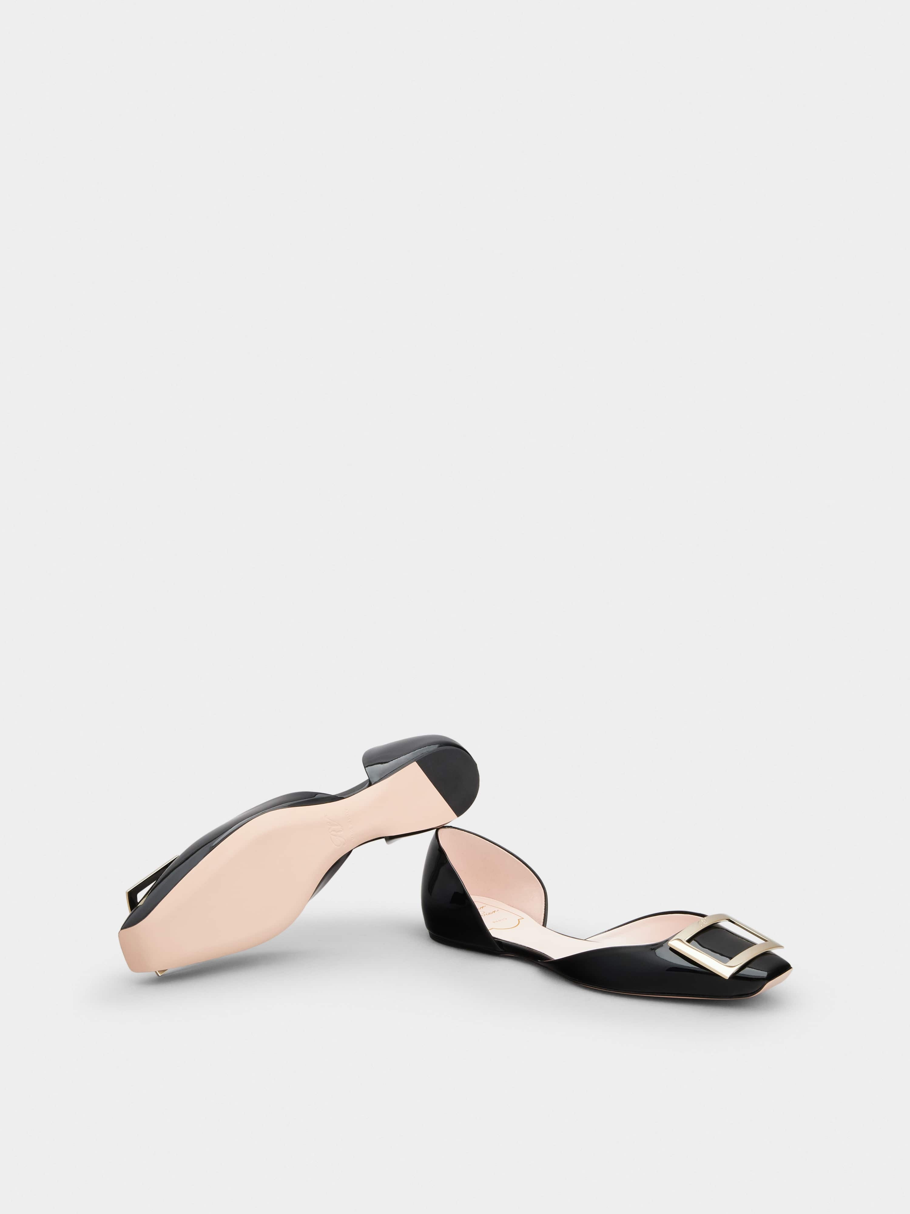 Trompette Dorsay Metal Buckle Ballerinas in Patent Leather - 6