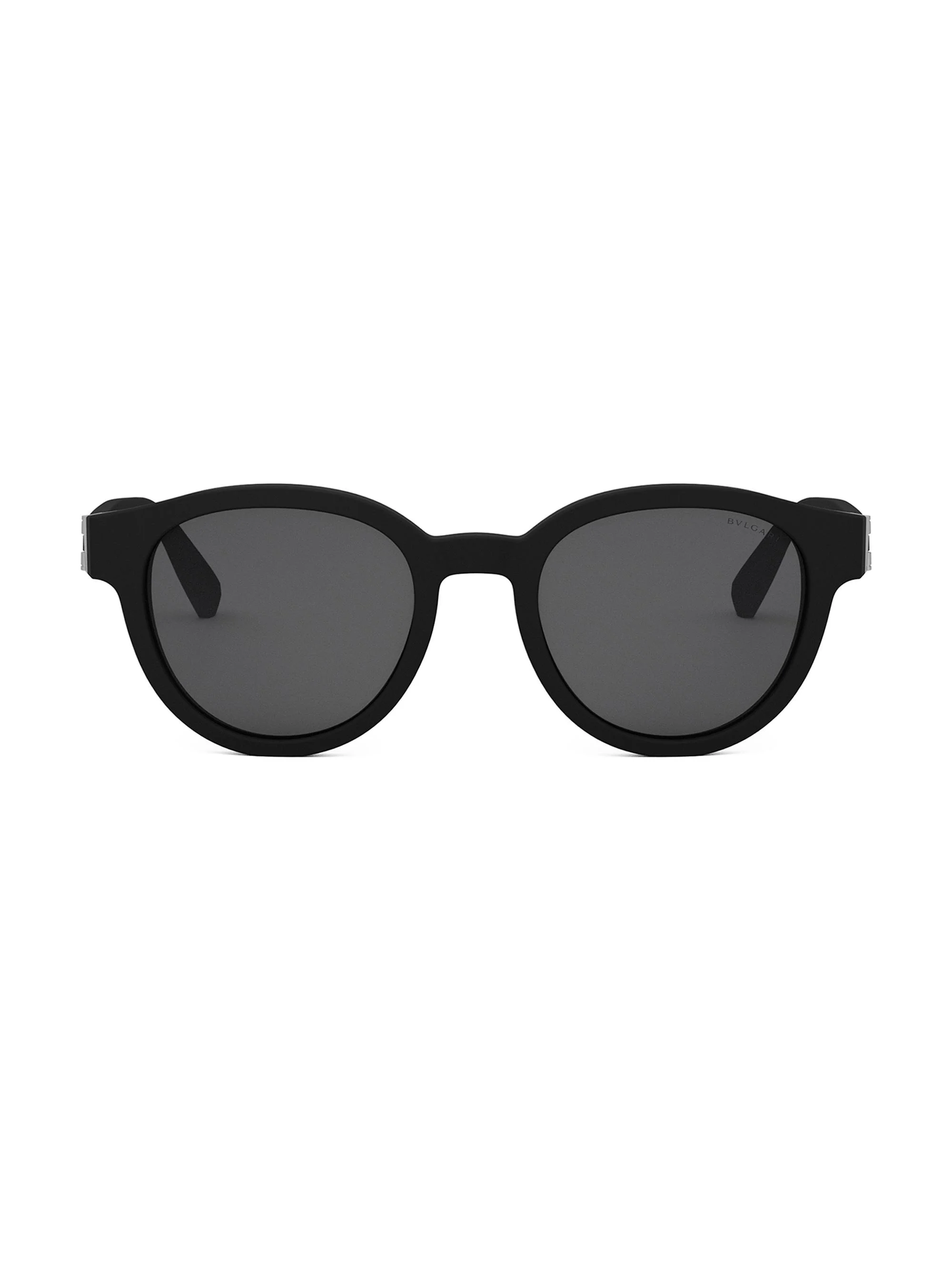 Men's Aluminium 51MM Round Sunglasses - Matte Black - 1