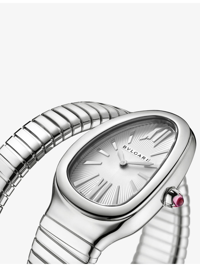 BVLGARI Serpenti Tubogas stainless-steel quartz watch outlook