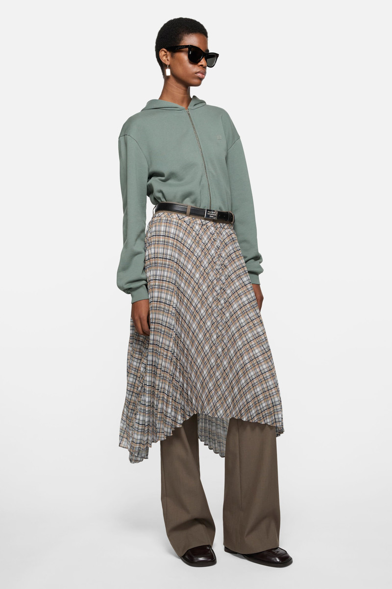 Acne Studios Hooded zipper sweater - Stone grey outlook