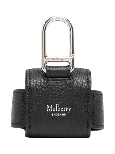 Mulberry logo-stud leather AirPod case outlook