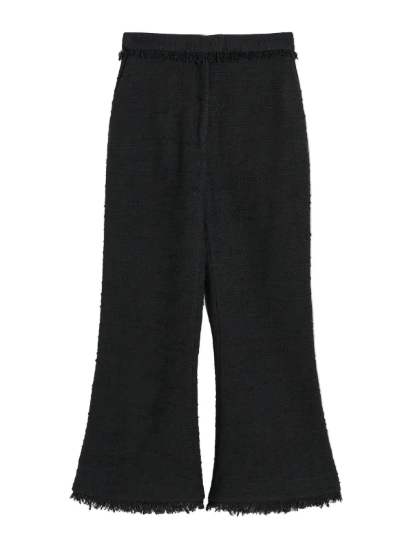 Mafaldana Boucle Trousers in Black - 1