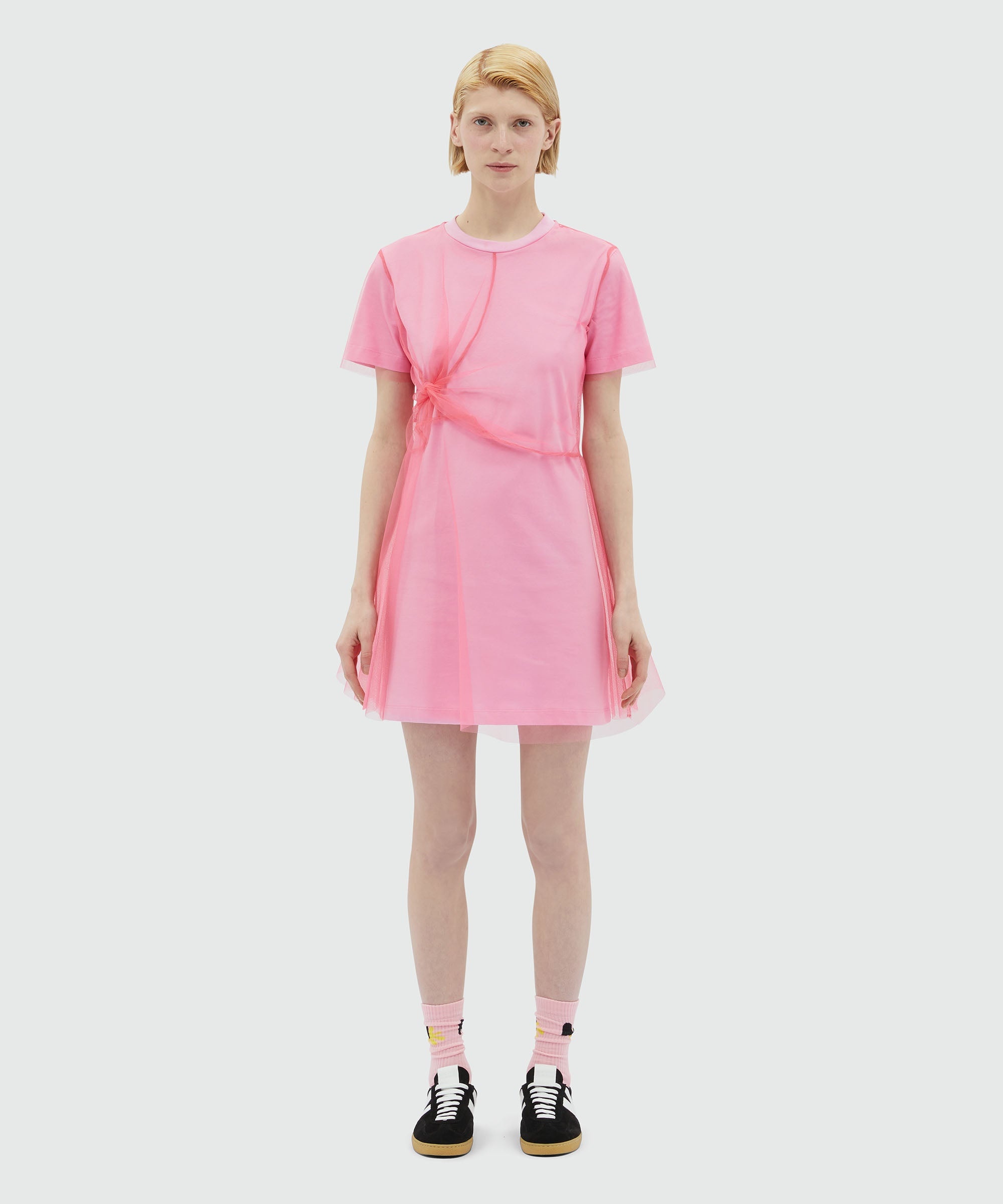 ワンピース MSGM Woman Dress Ivory 3841MDA74257002 02 MSGM Dress With Logo | italist