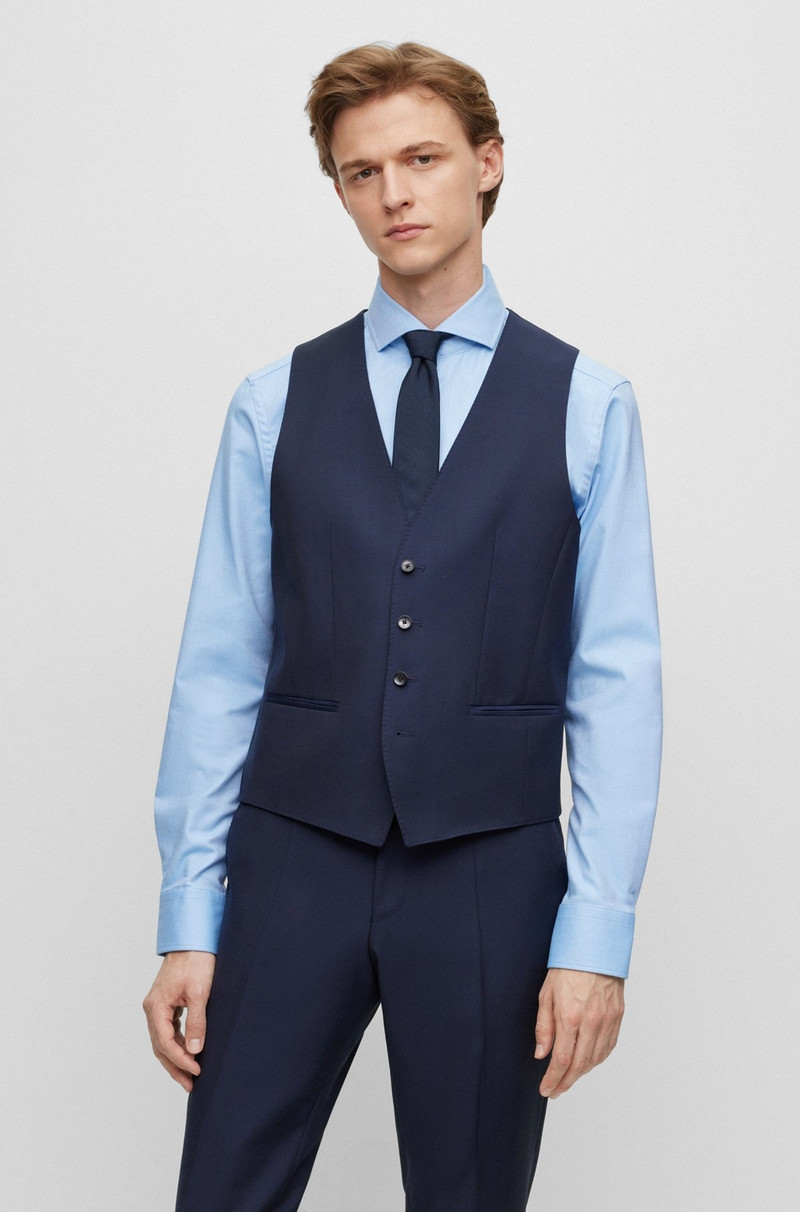 THREE-PIECE SLIM-FIT SUIT IN VIRGIN WOOL 2
