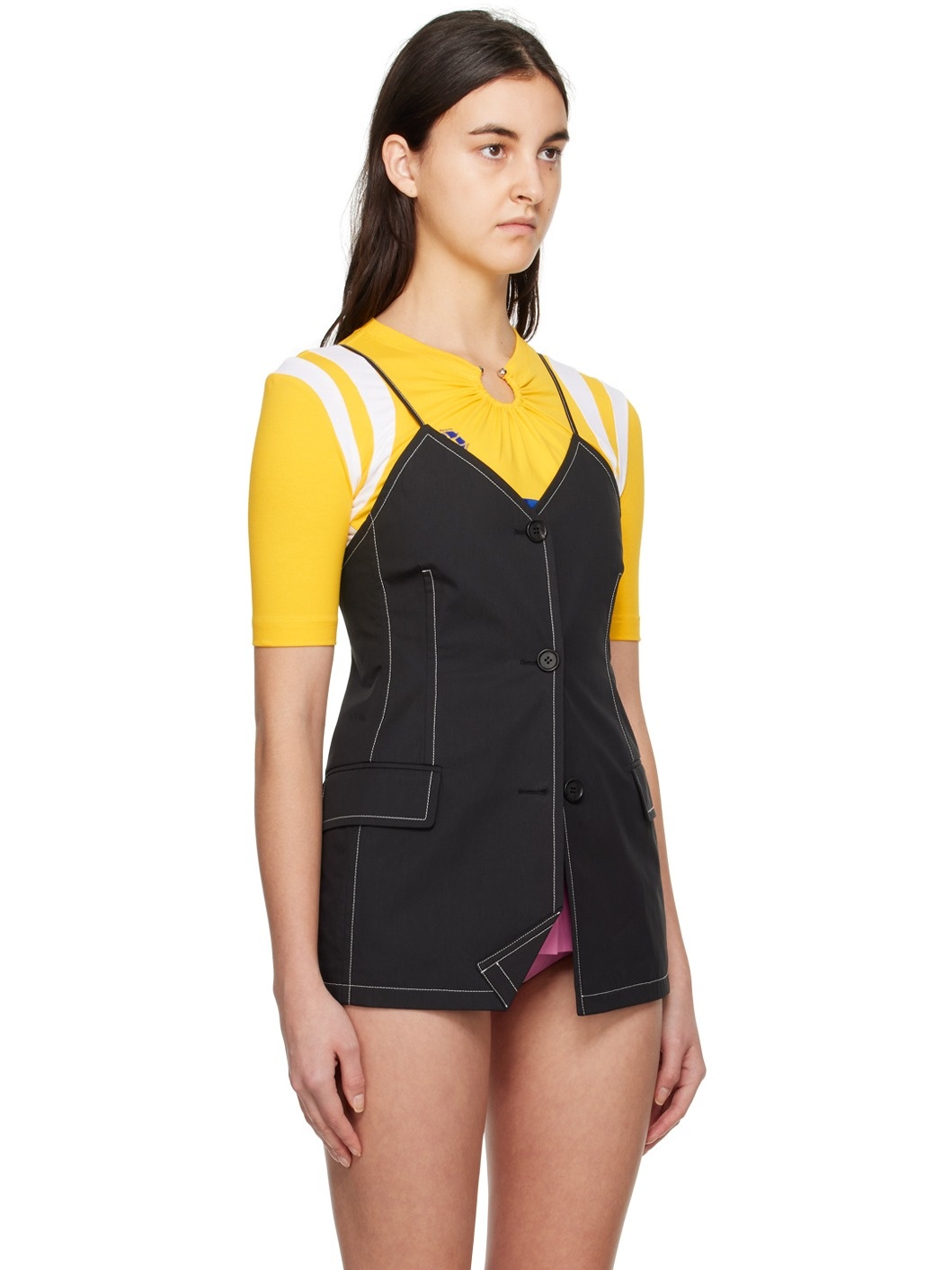 Black Button Camisole - 2