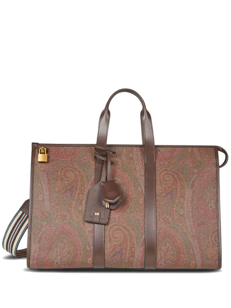 paisley-print travel bag 1
