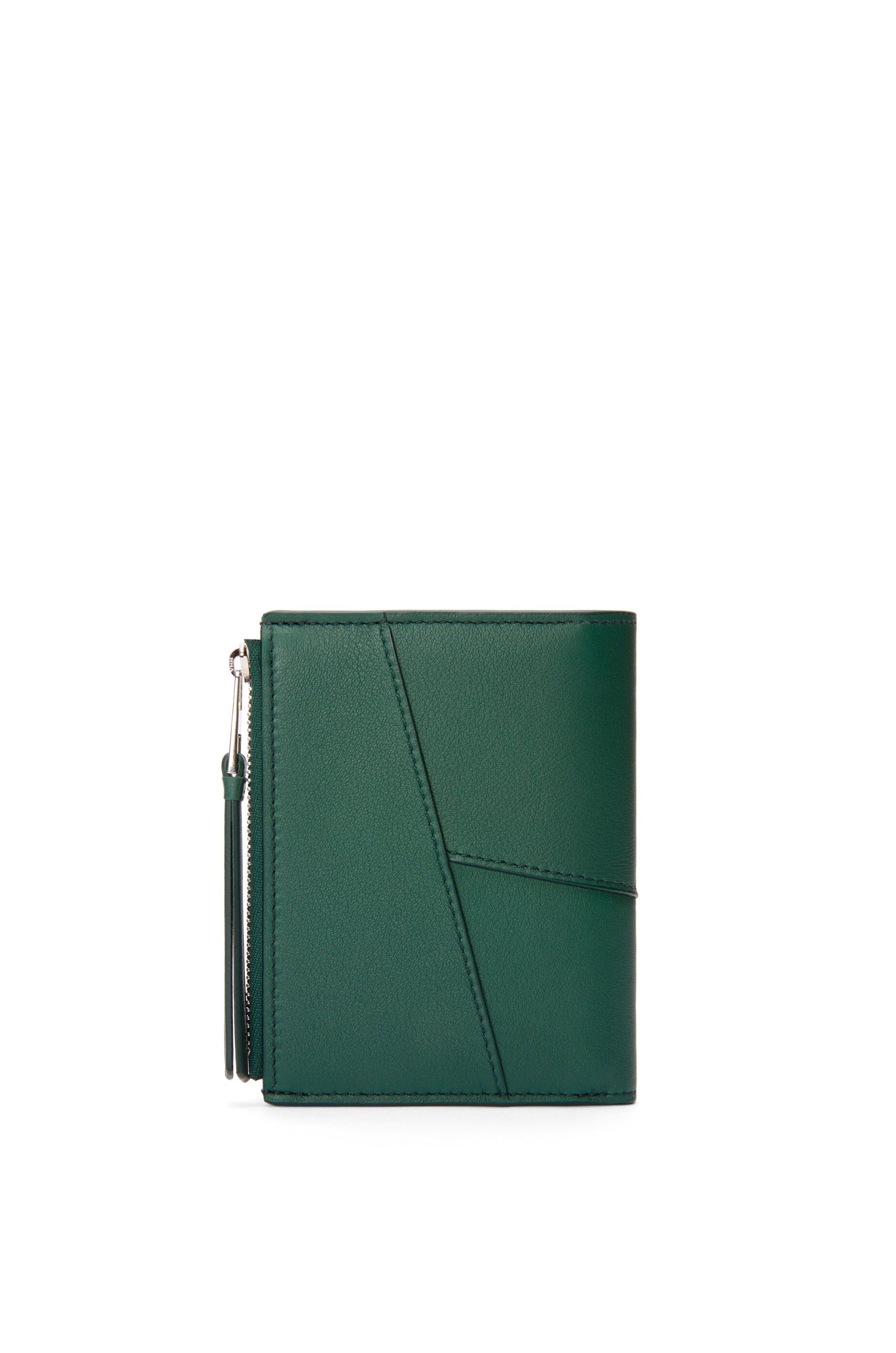 Puzzle slim compact wallet in classic calfskin - 4
