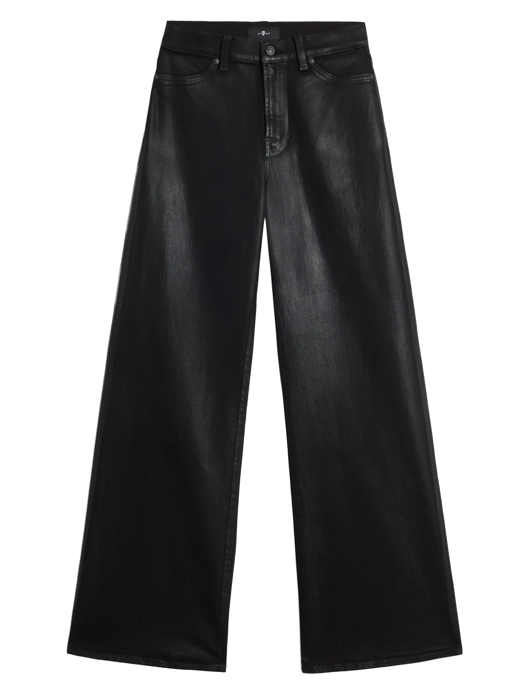 Women's Lotta Wide-Leg Jeans - Coated Black - 1