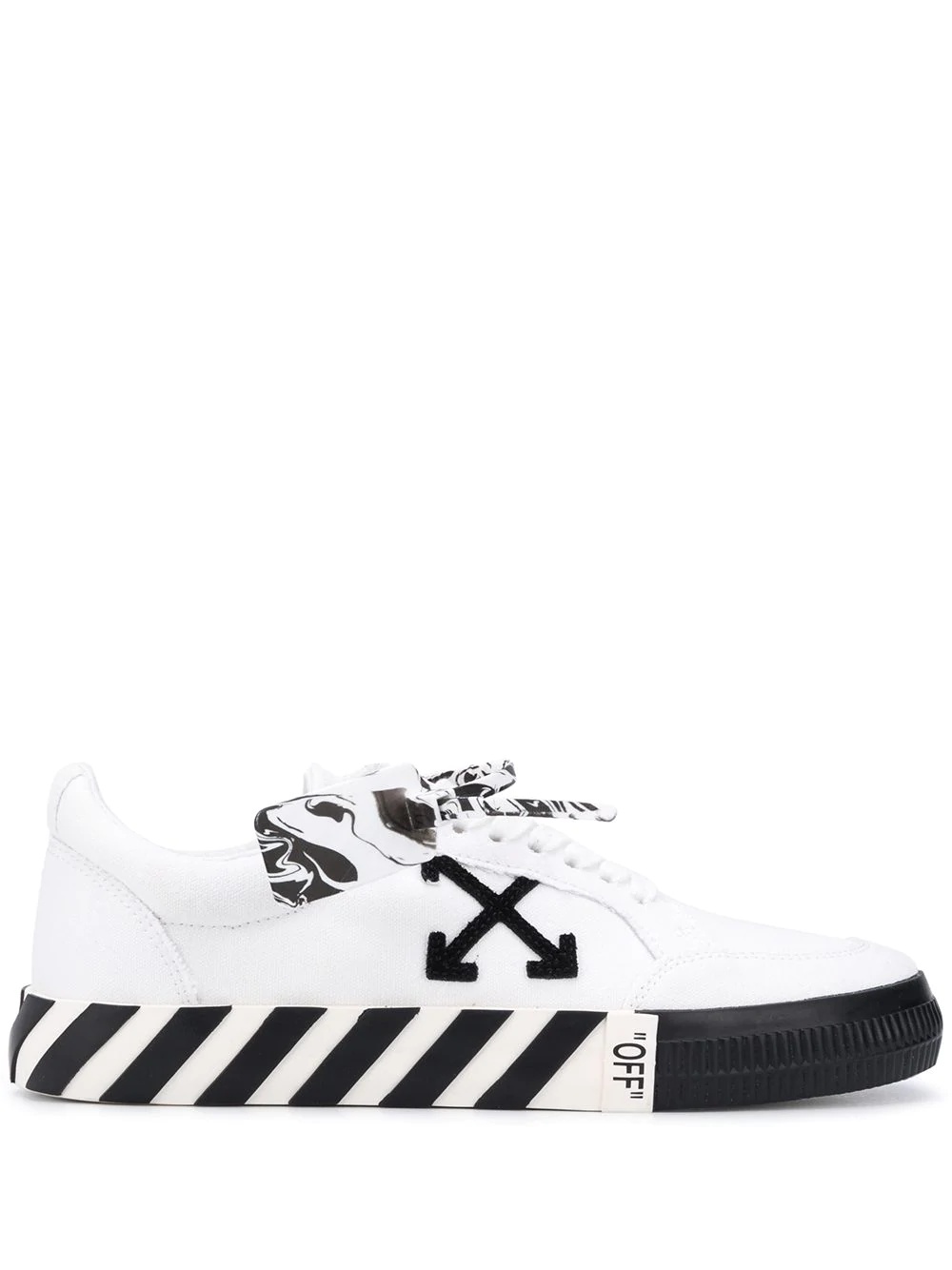 vulcanized lace-up sneakers - 1