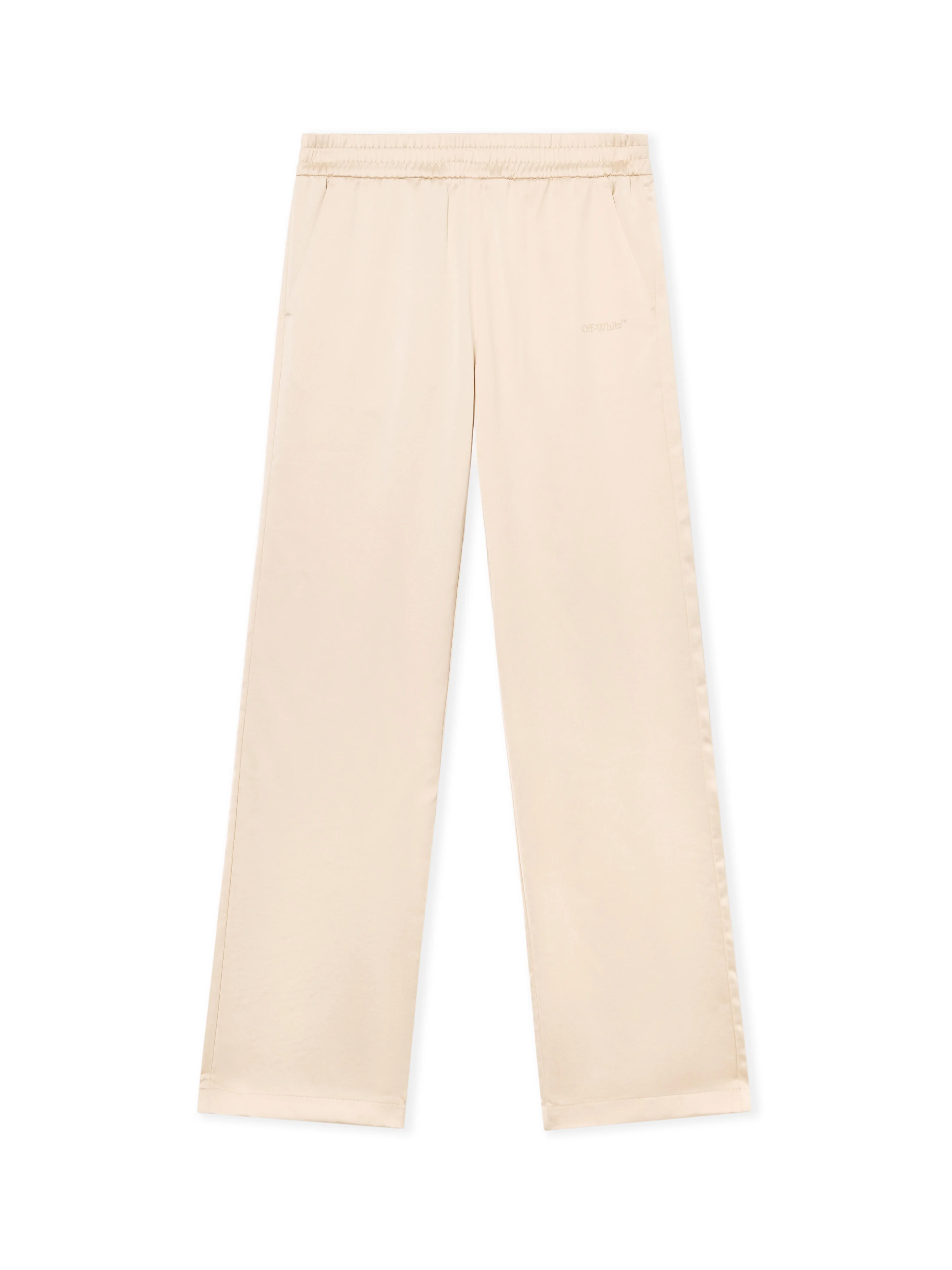 Diagonals Lace Satin Track Pants - 1