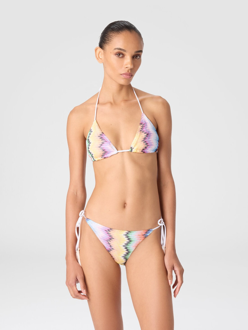 Missoni Triangle Bikini with Tassels and Faded Stripes outlook