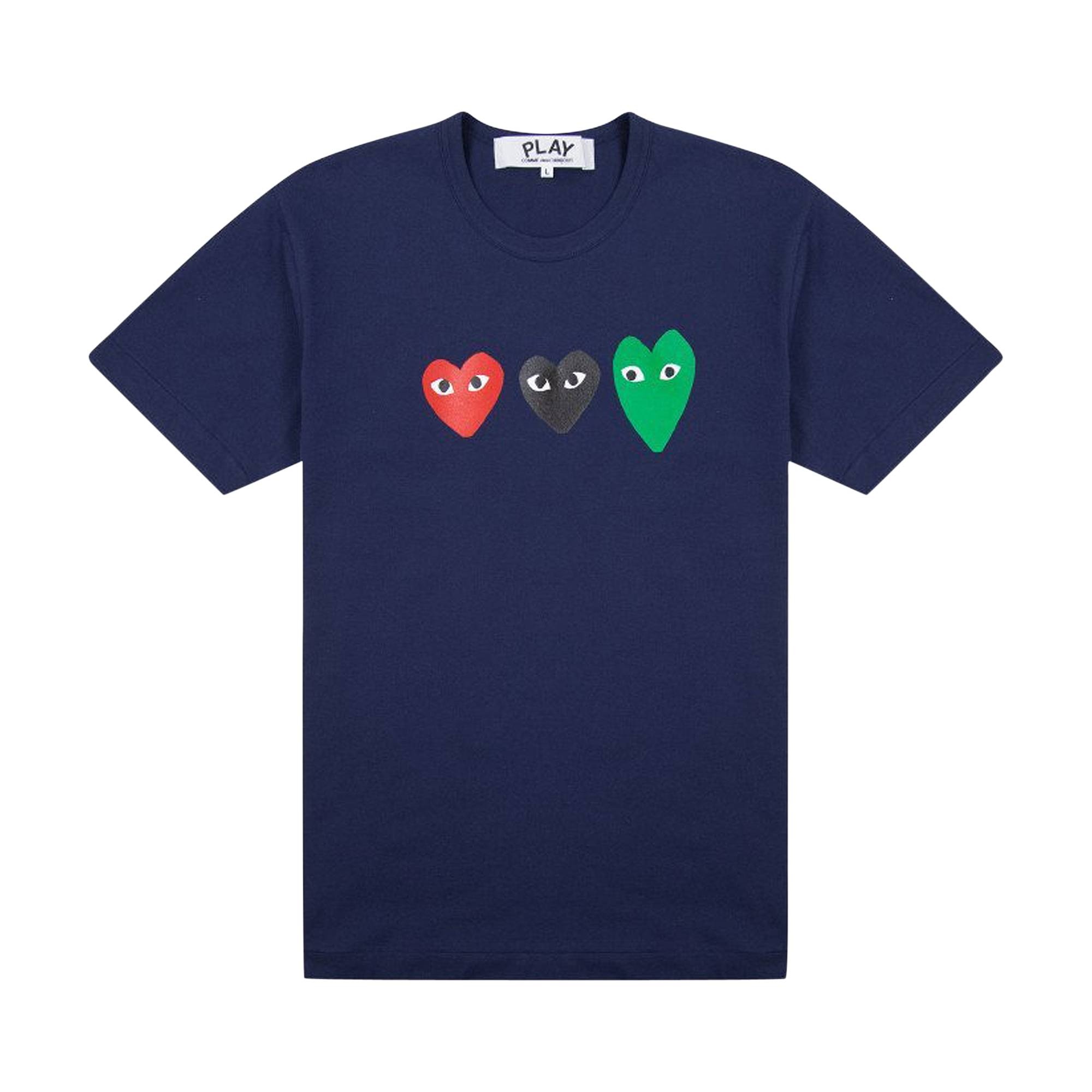 Comme des Garçons PLAY Multi Heart T-Shirt 'Navy' - 1