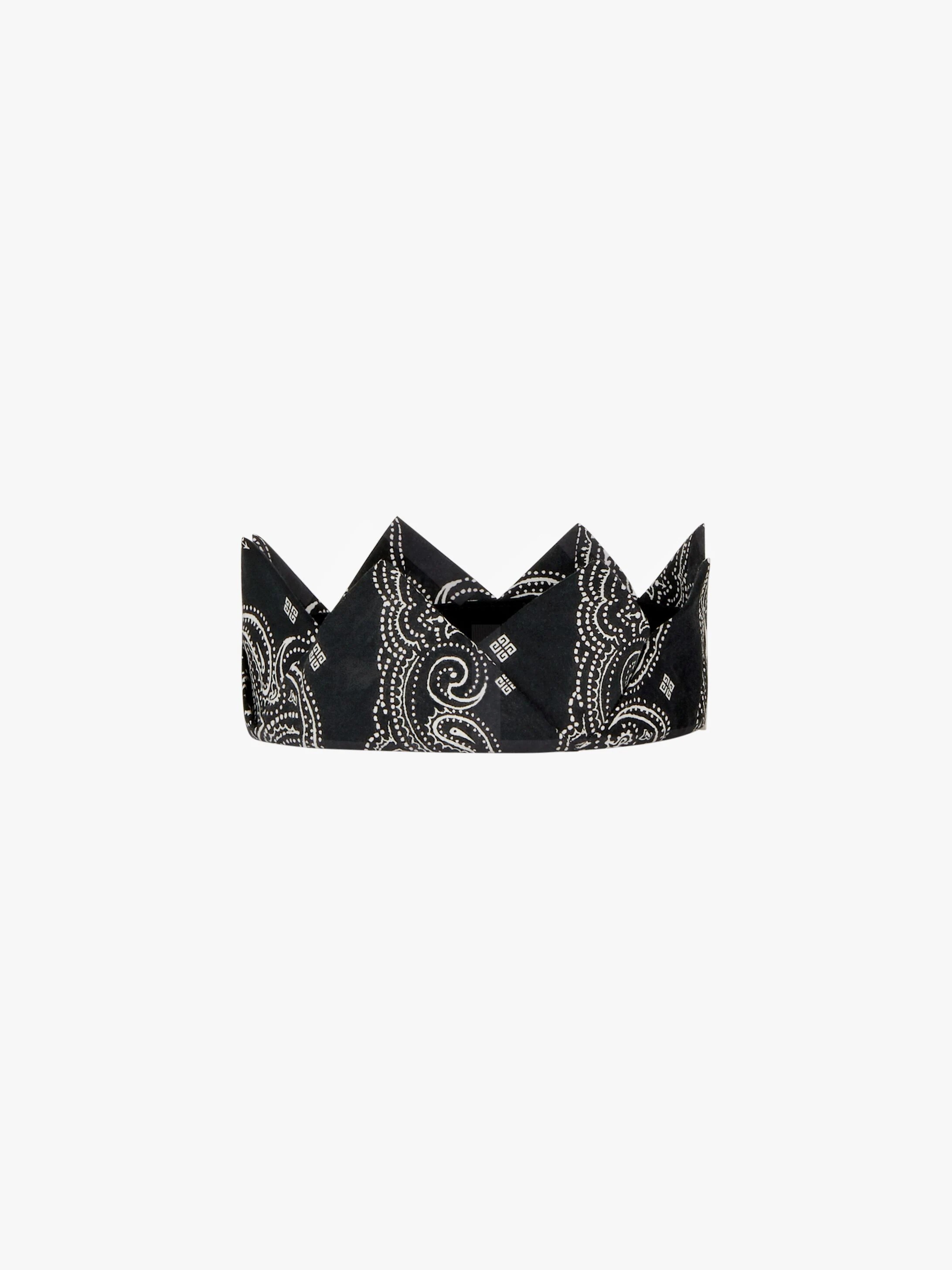 CROWN BANDANA HEADBAND IN COTTON - 4