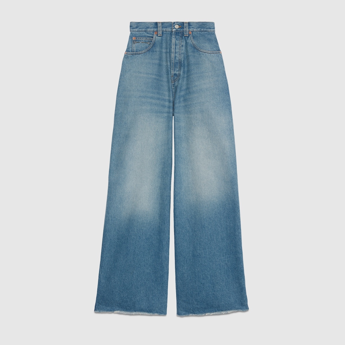 Denim pant with slim Horsebit - 1