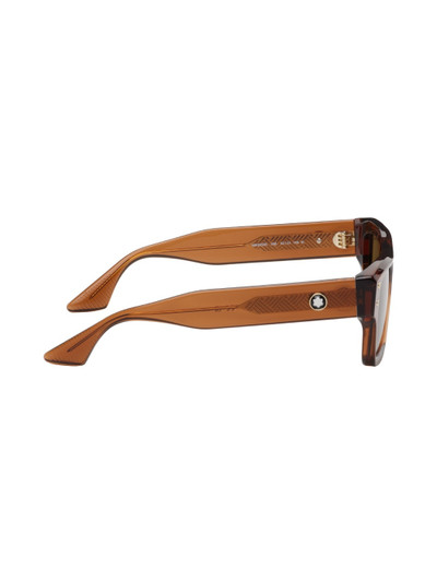 Montblanc Brown Square Sunglasses outlook