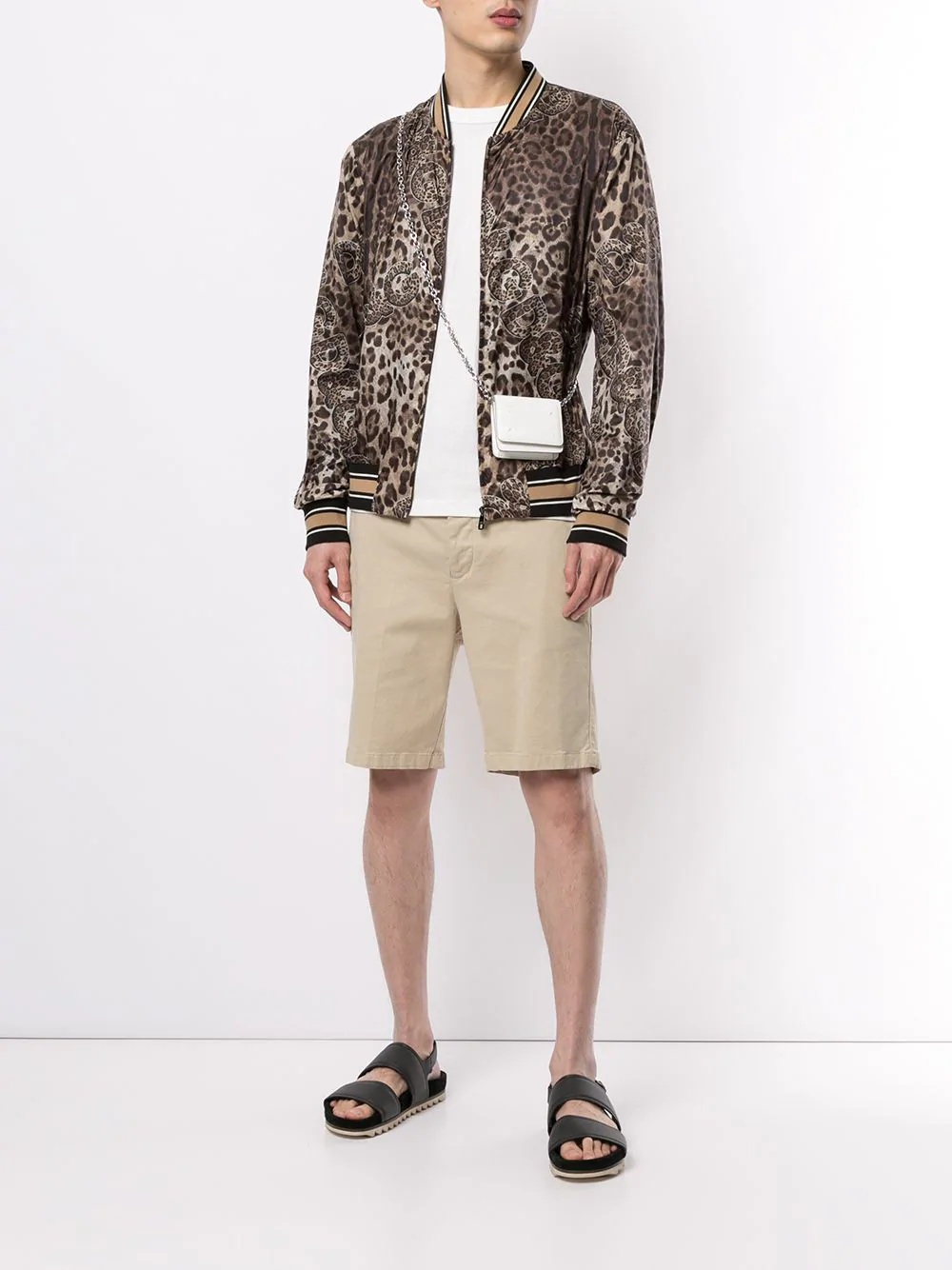 leopard-print bomber jacket - 2