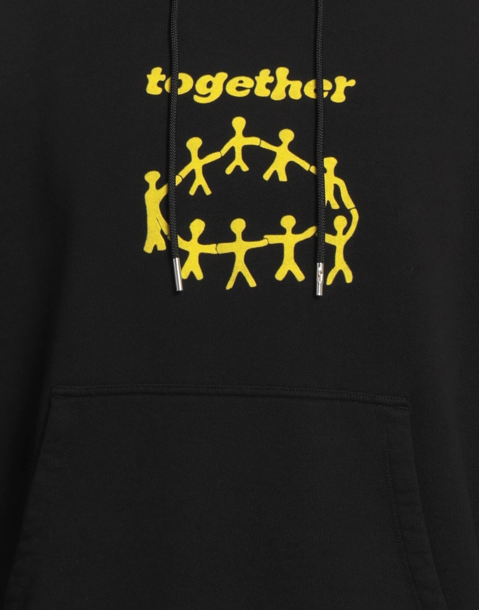 Black Men's Hooded Sweatshirt - 4
