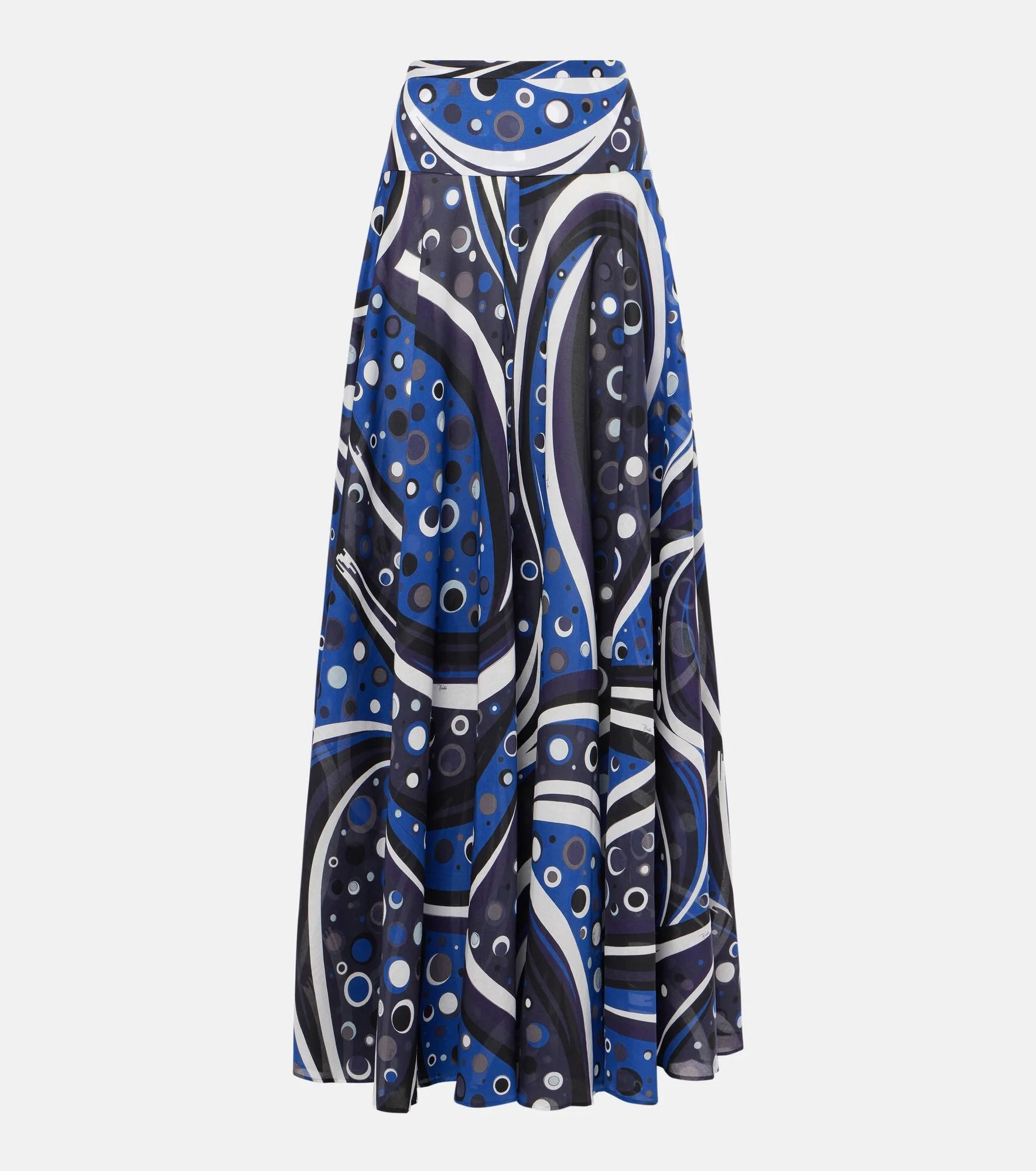 fontane-print cotton skirt - 1