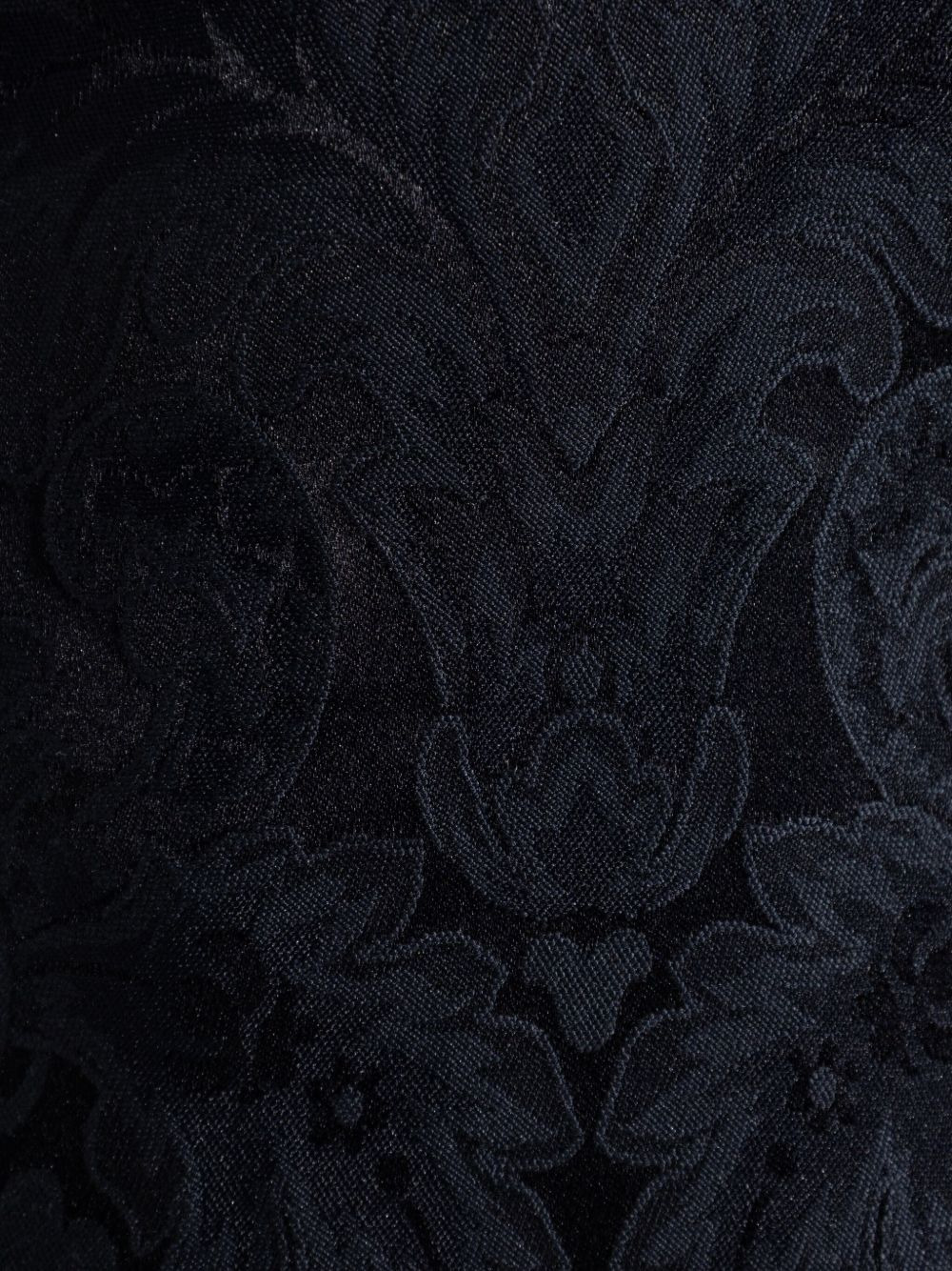damask-pattern straight trousers - 5