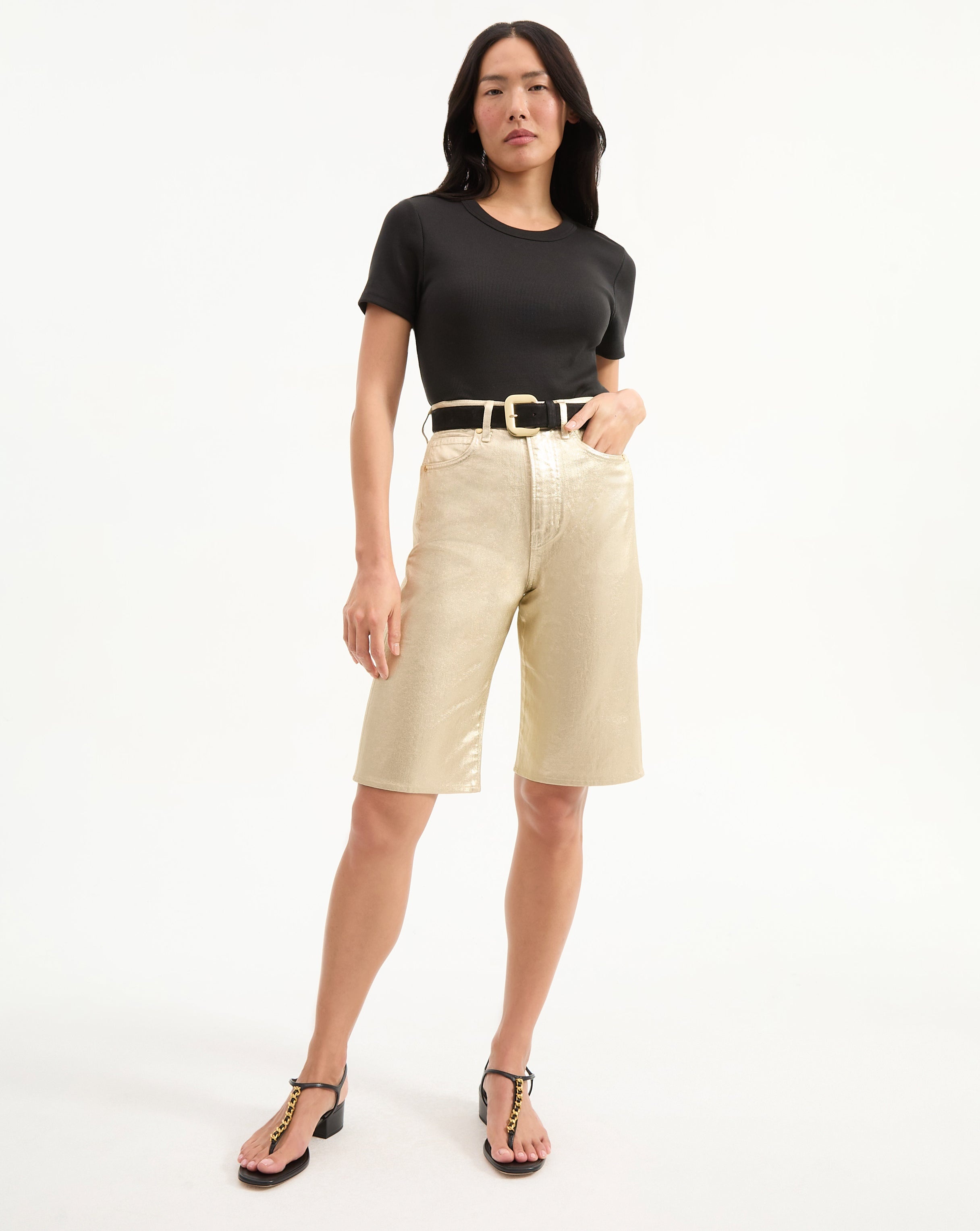 CHARLOTTE METALLIC SHORT - 2