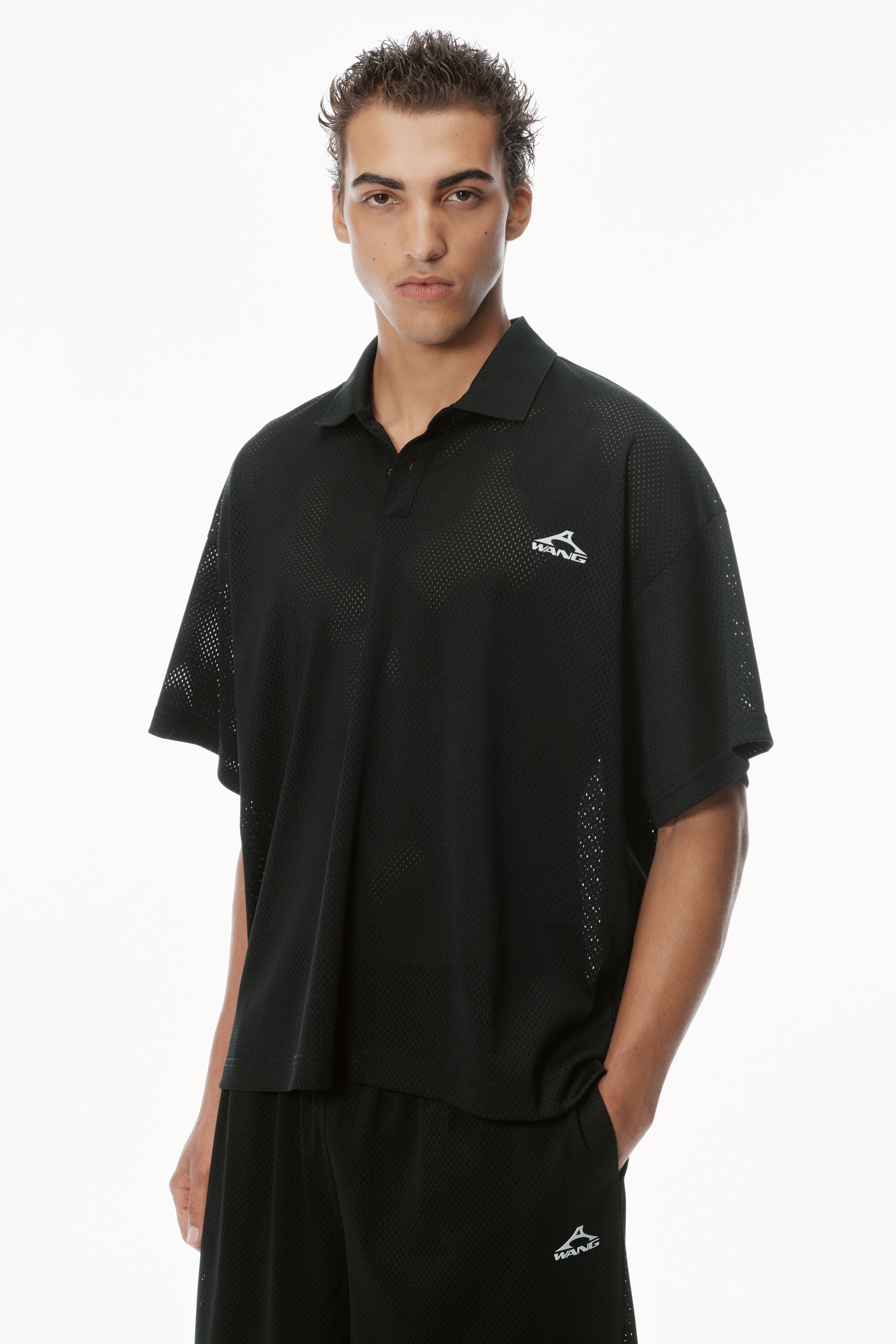 Athletic Mesh Logo Polo - 3