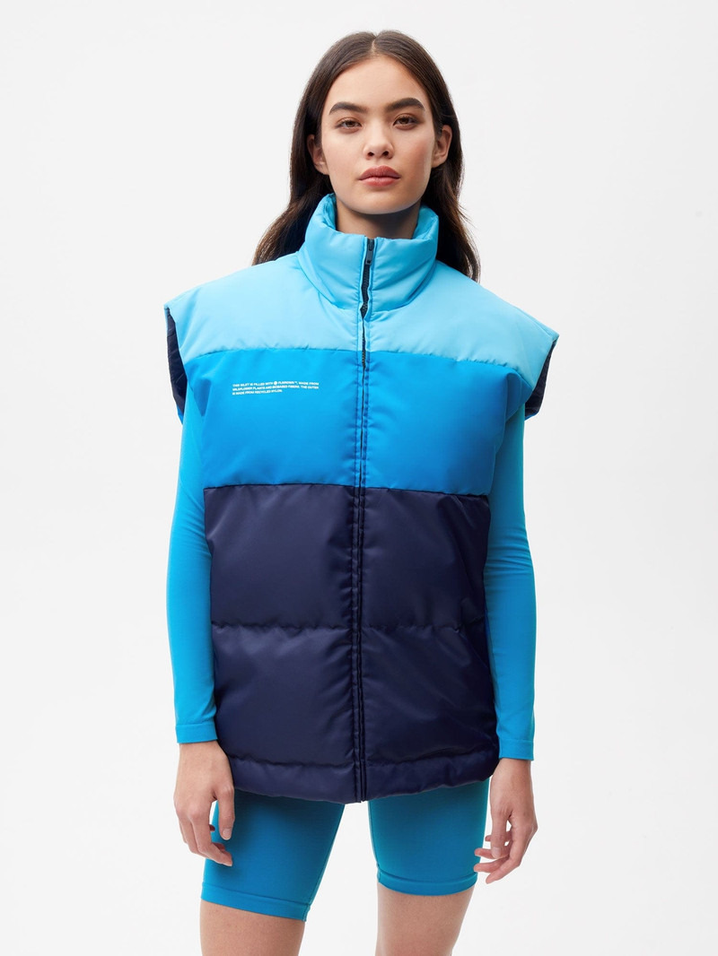 PANGAIA Archive Womens FLWRDWN™ Gilet - Navy Blue outlook