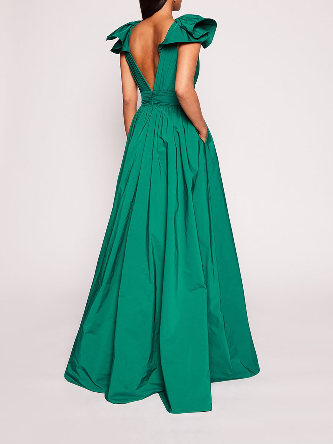 BOW TAFFETA GOWN - 2