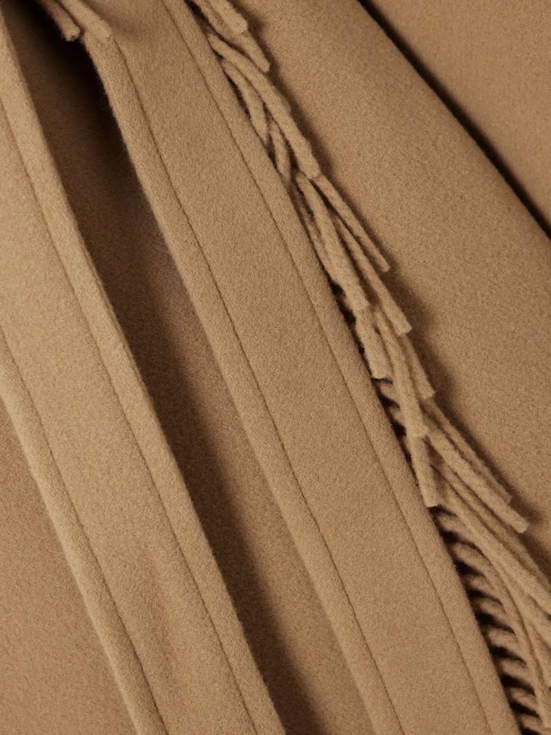 Belted fringed wool jacket 5