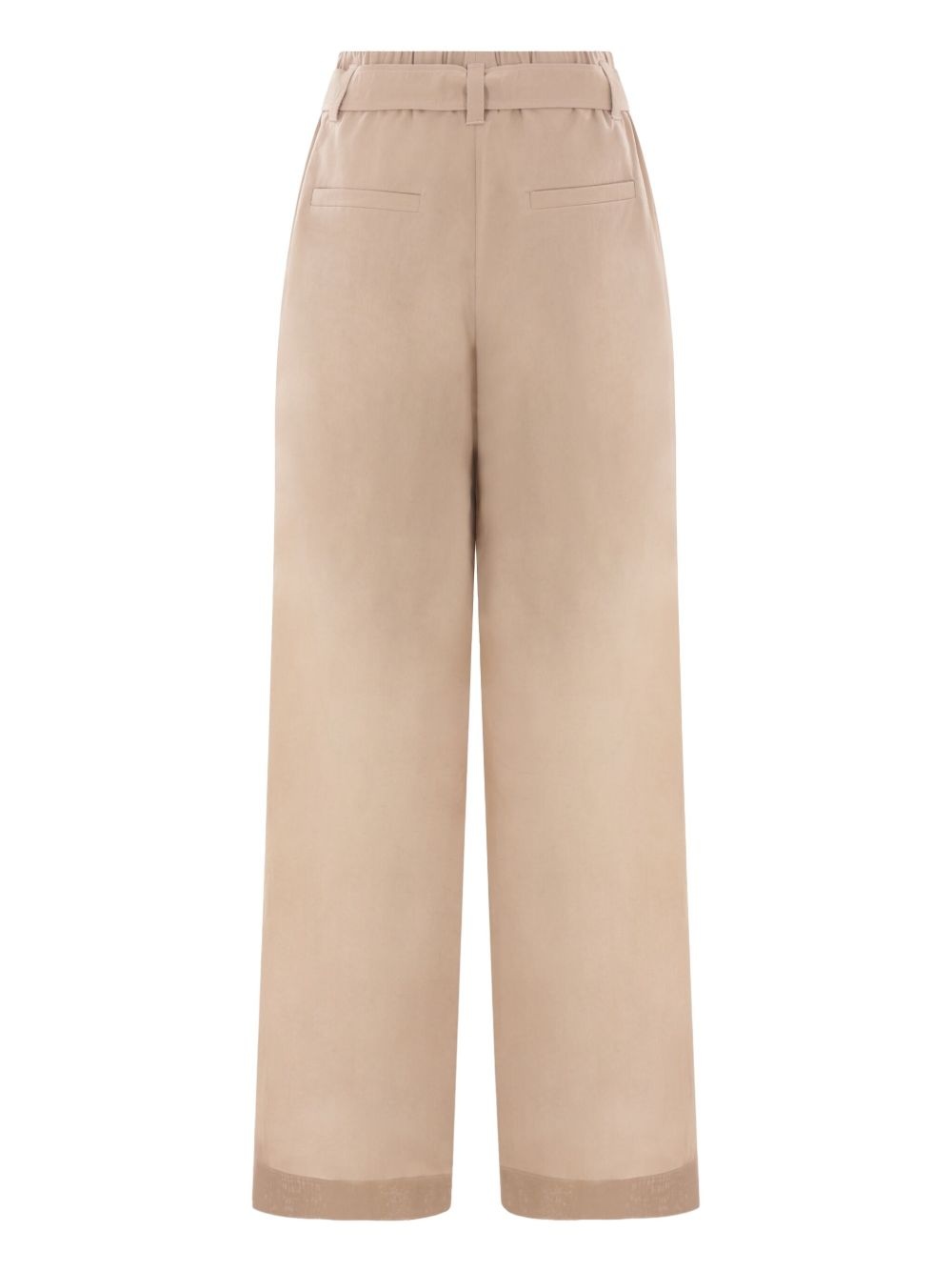 belted gauze trousers - 2