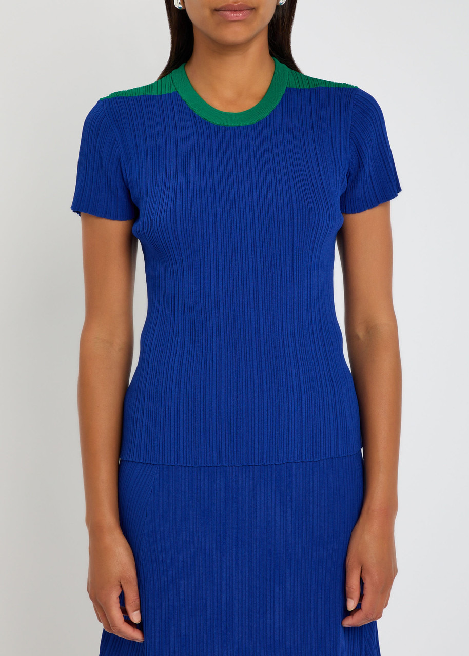 Wales Bonner Island Ribbed-knit T-shirt - 2