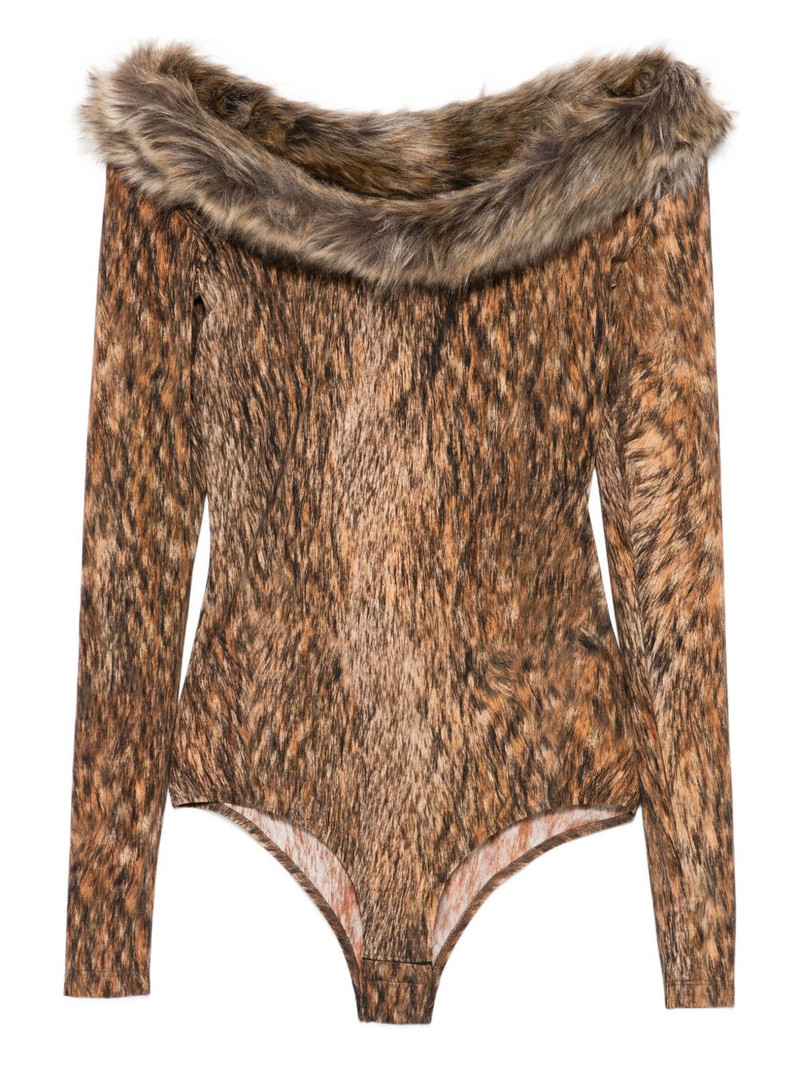 animal-print bodysuit 1