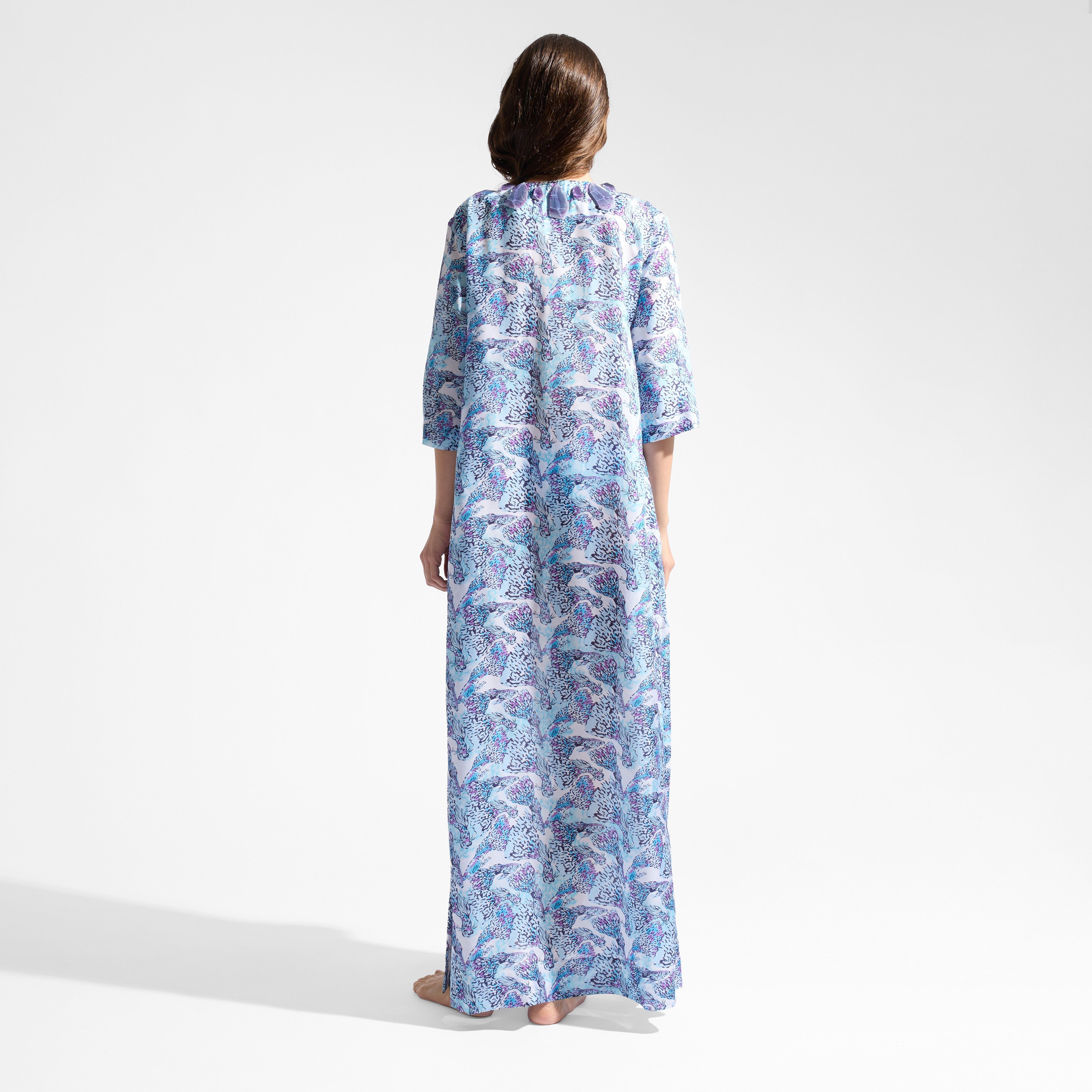 Women Silk Kaftan Isadora Fish - 3
