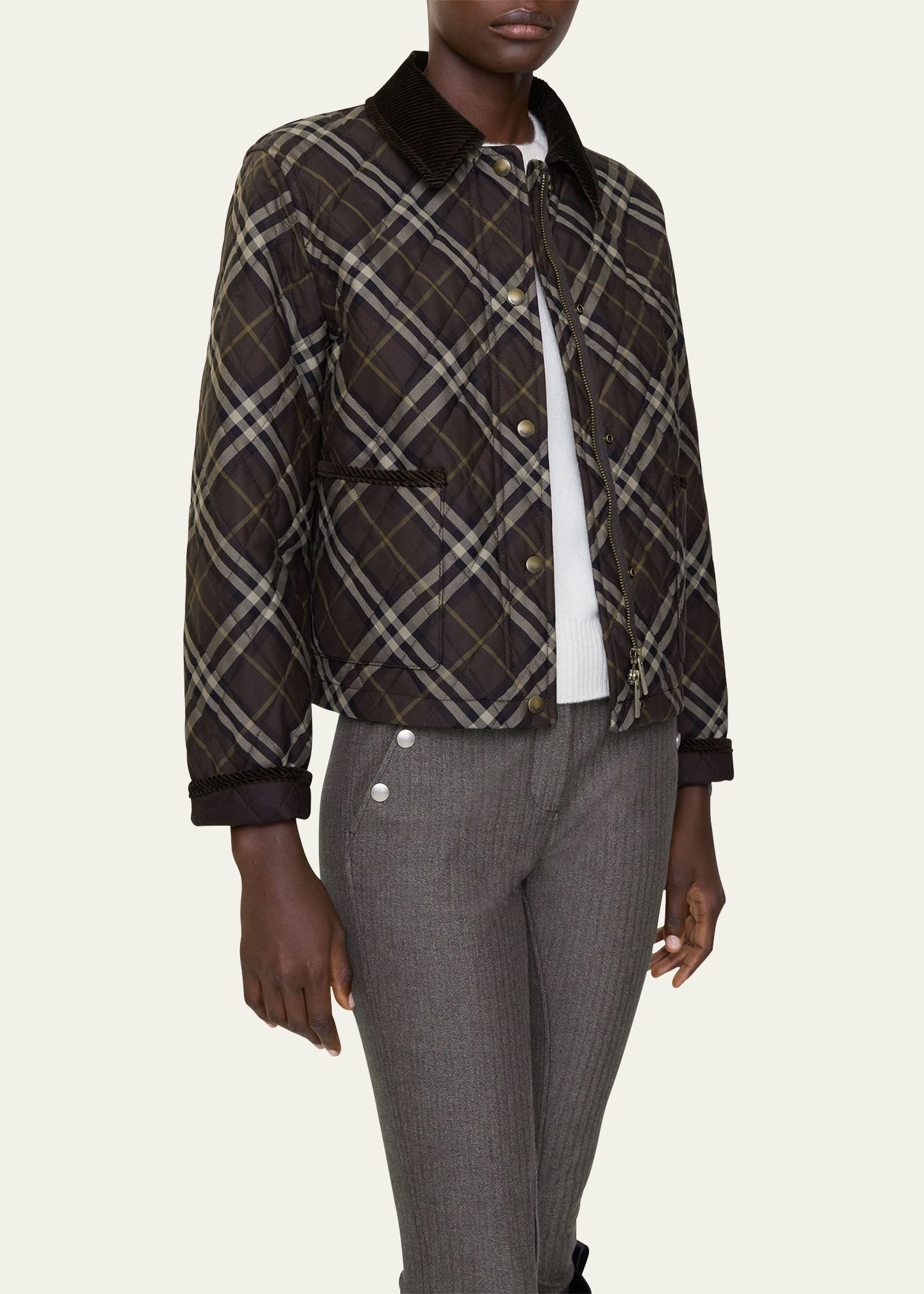 Oldham Check Quilted Barn Jacket - 3