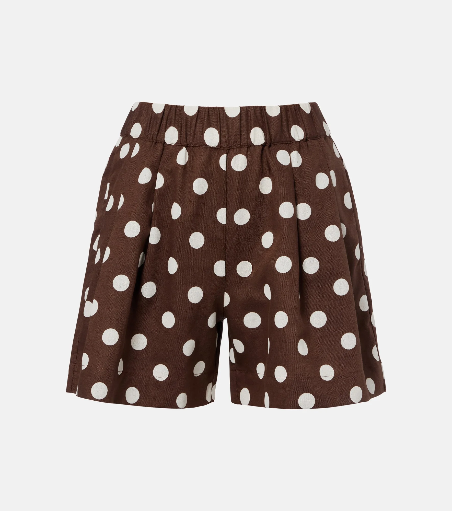 Zurich polka-dot linen and cotton shorts - 1