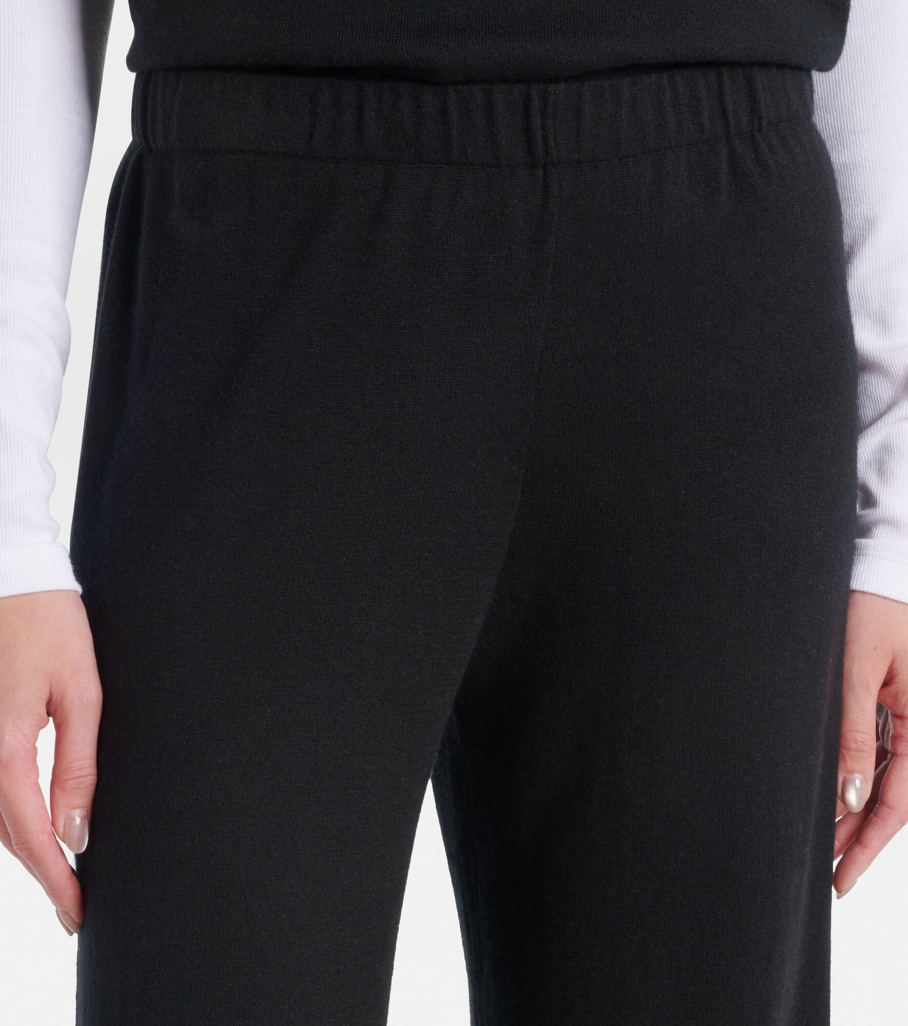 Aina cotton and cashmere wide-leg pants - 4