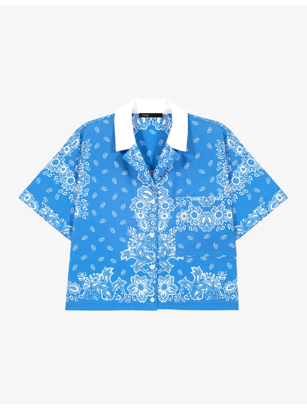 Bandana-Print Relaxed-Fit Cotton Shirt - 1