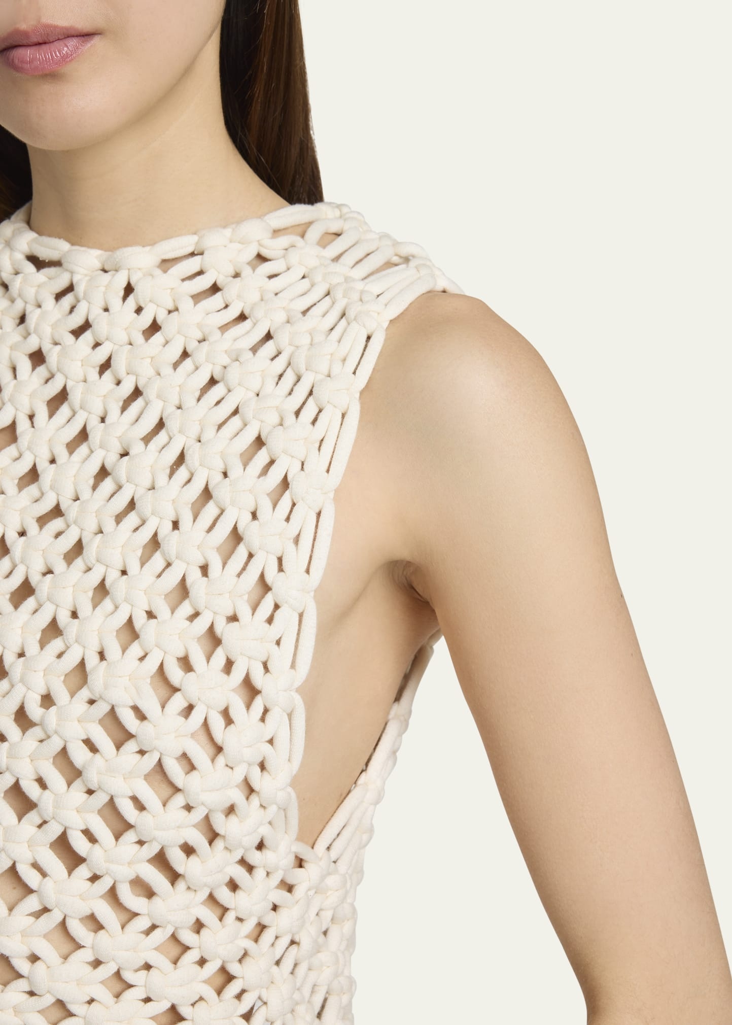Macrame Sleeveless Crop Top - 5