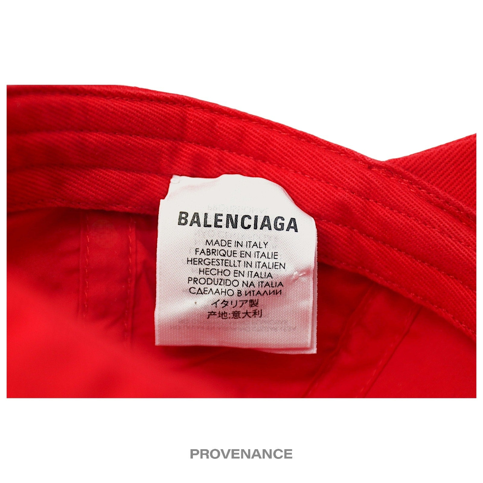 Balenciaga BB Embroidered Logo Cap - Red Black - 9