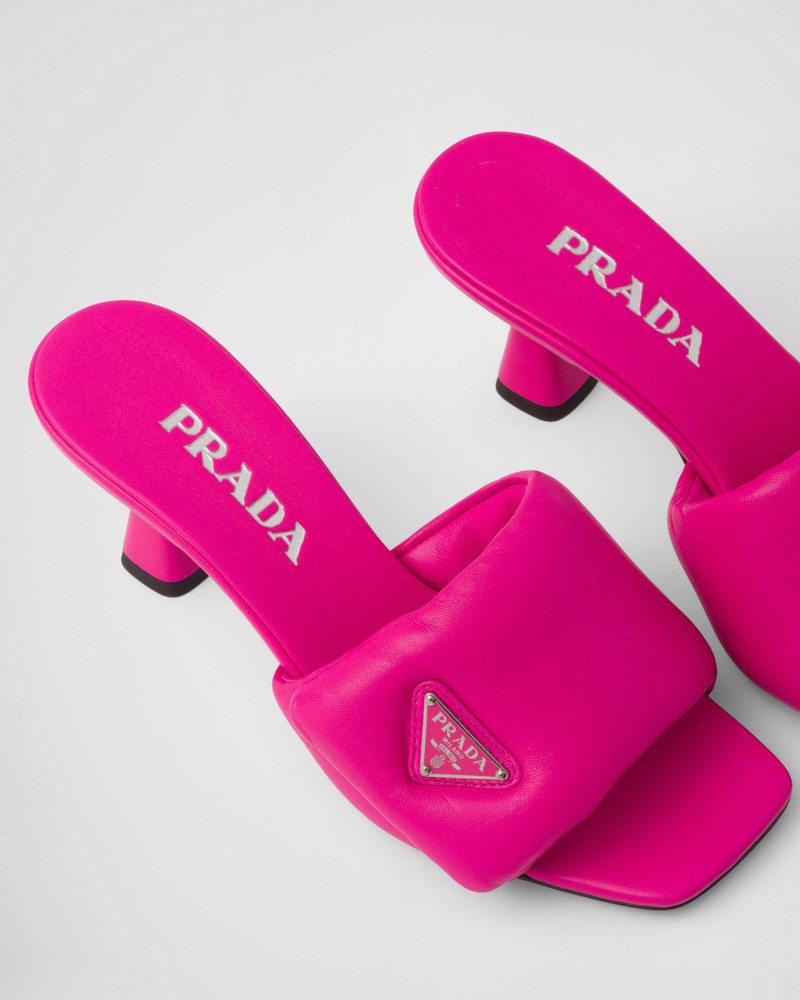 Soft padded nappa sandals 6