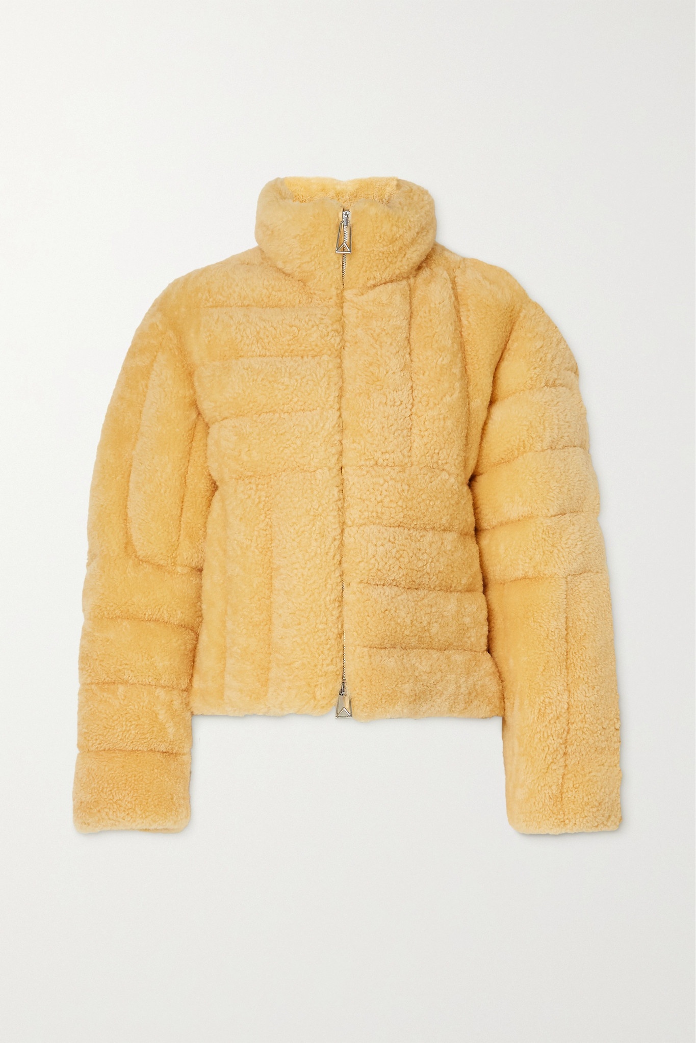 Quilted shearling coat - 1