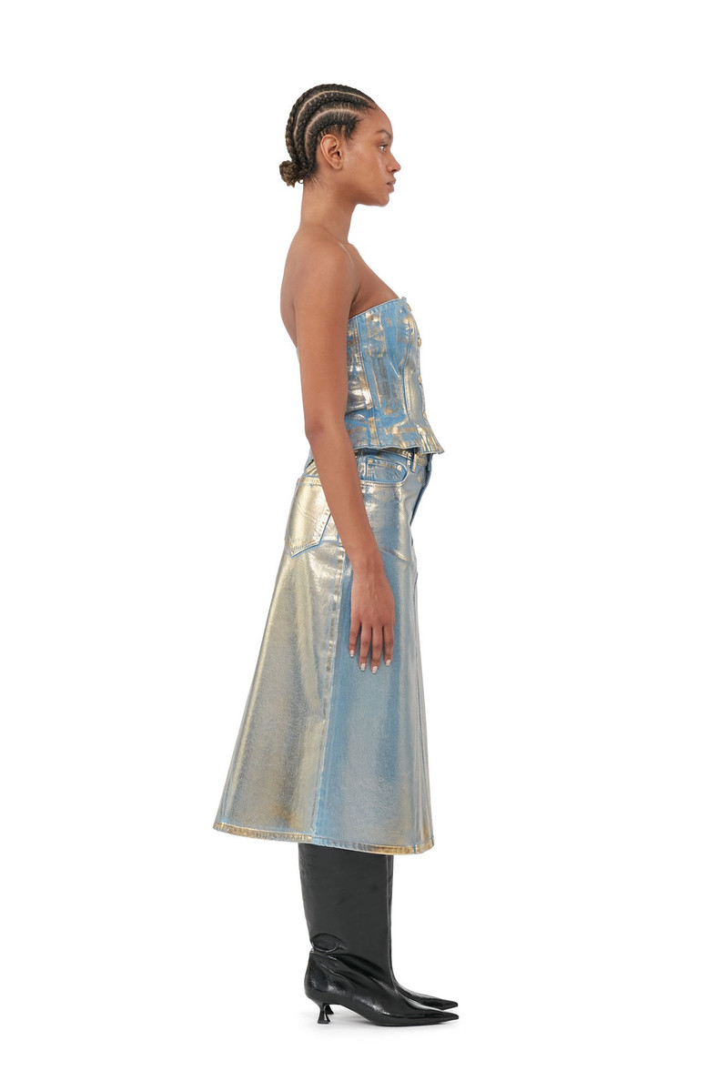 GOLD DENIM TOP 6
