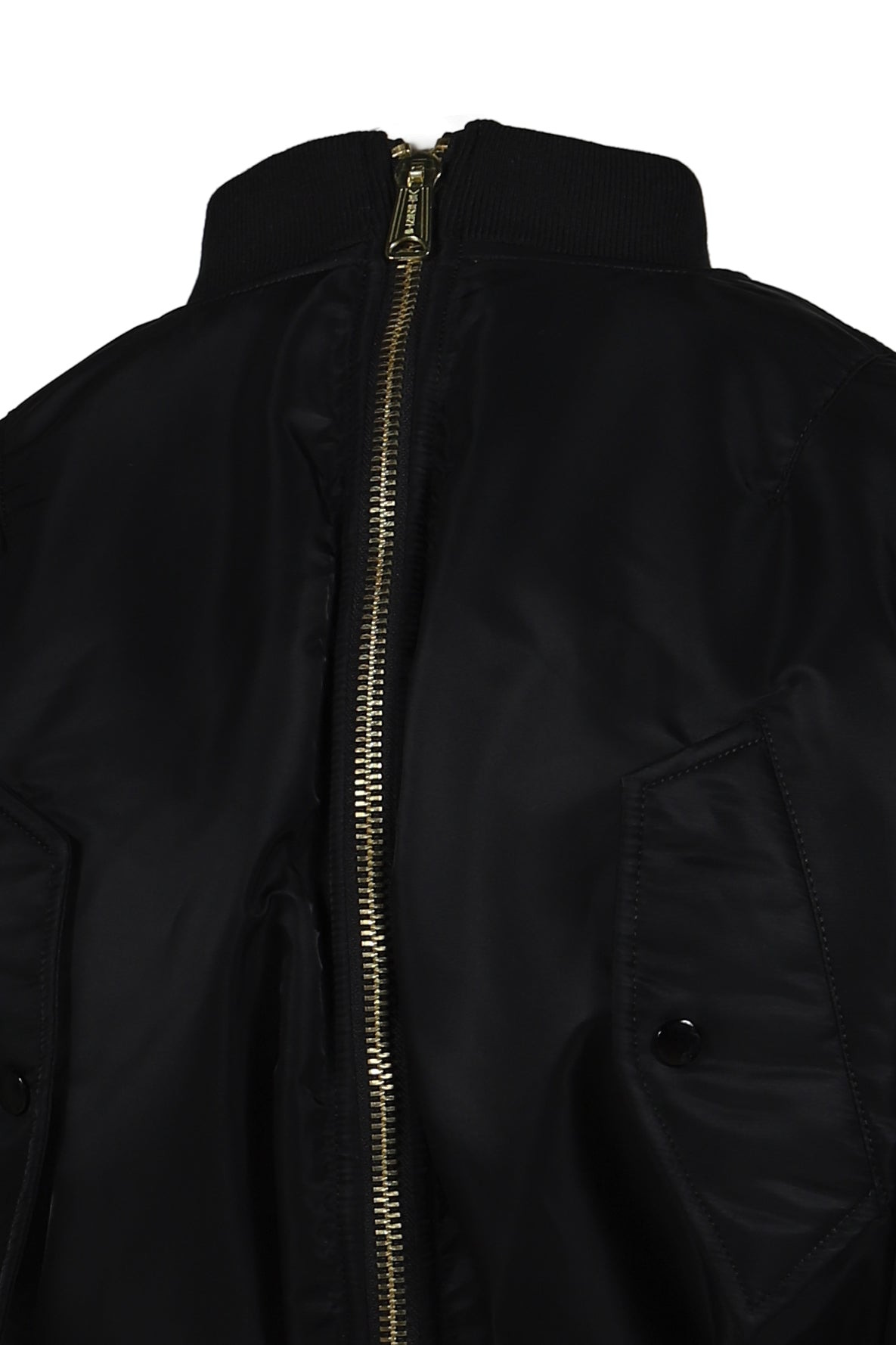 FITTED DOUBLE ZIP BOMBER JACKET / BLK - 9