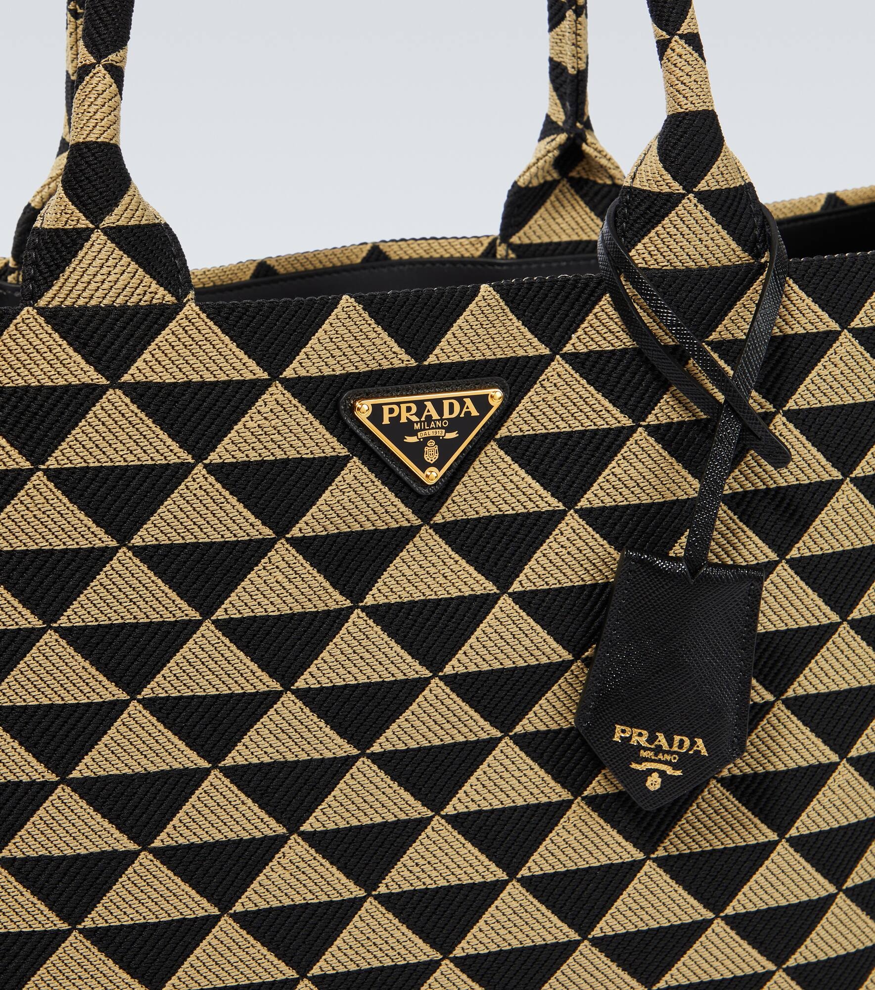 Symbole leather-trimmed tote bag - 6