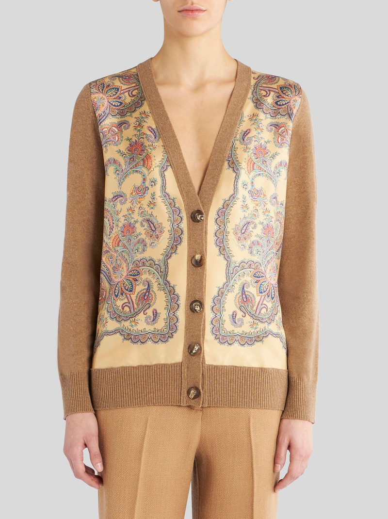 CARDIGAN WITH SILK INSERTS 2