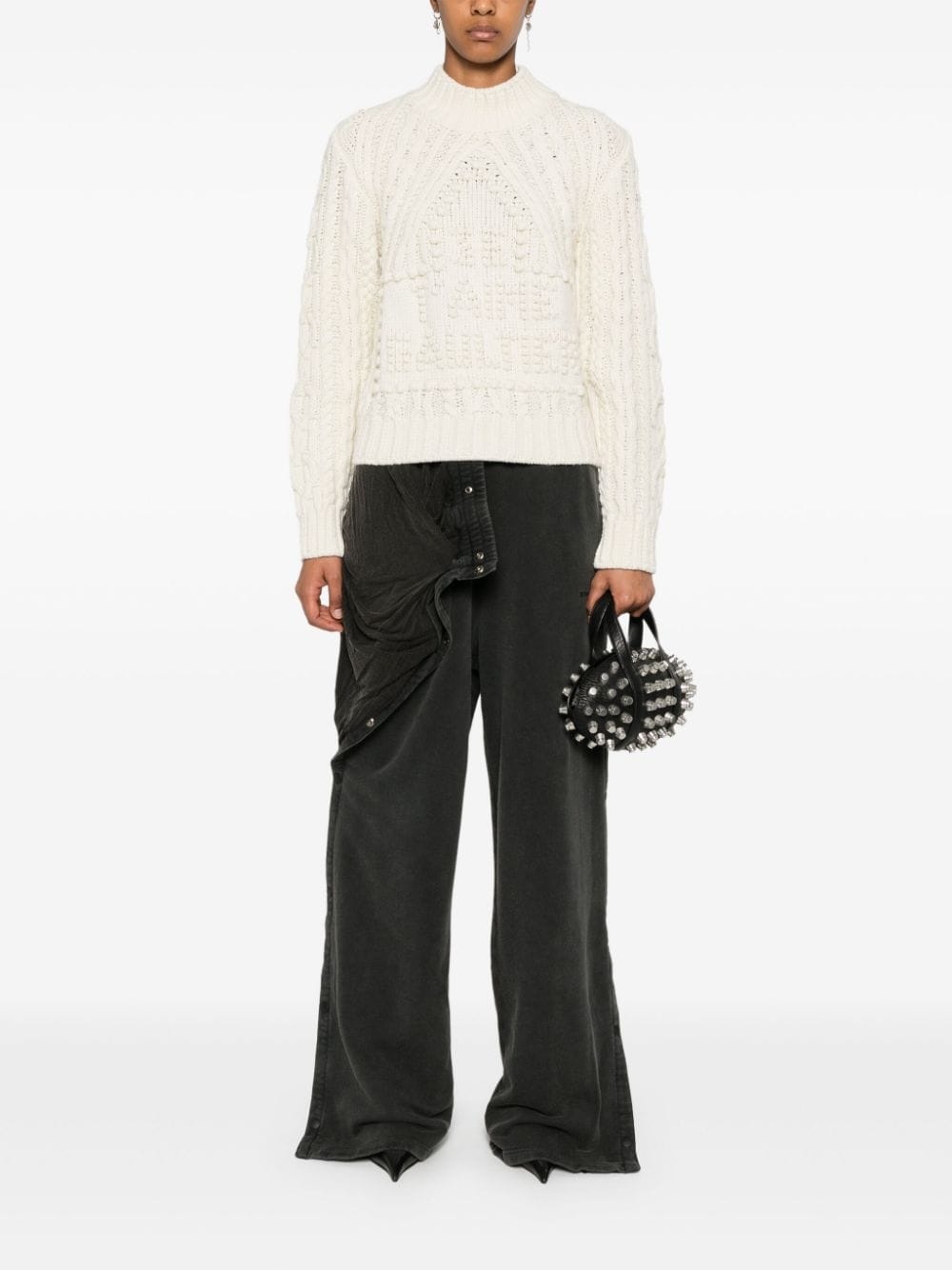 layered track pants - 2