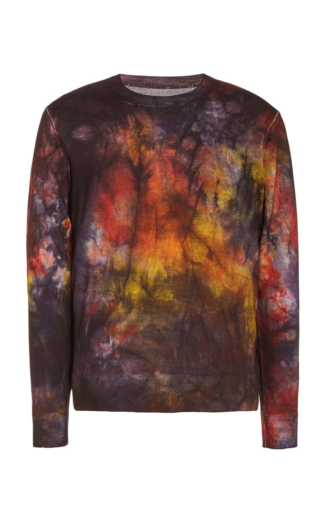 Palco Knit Crewneck in Dip Dye Merino Wool - 1